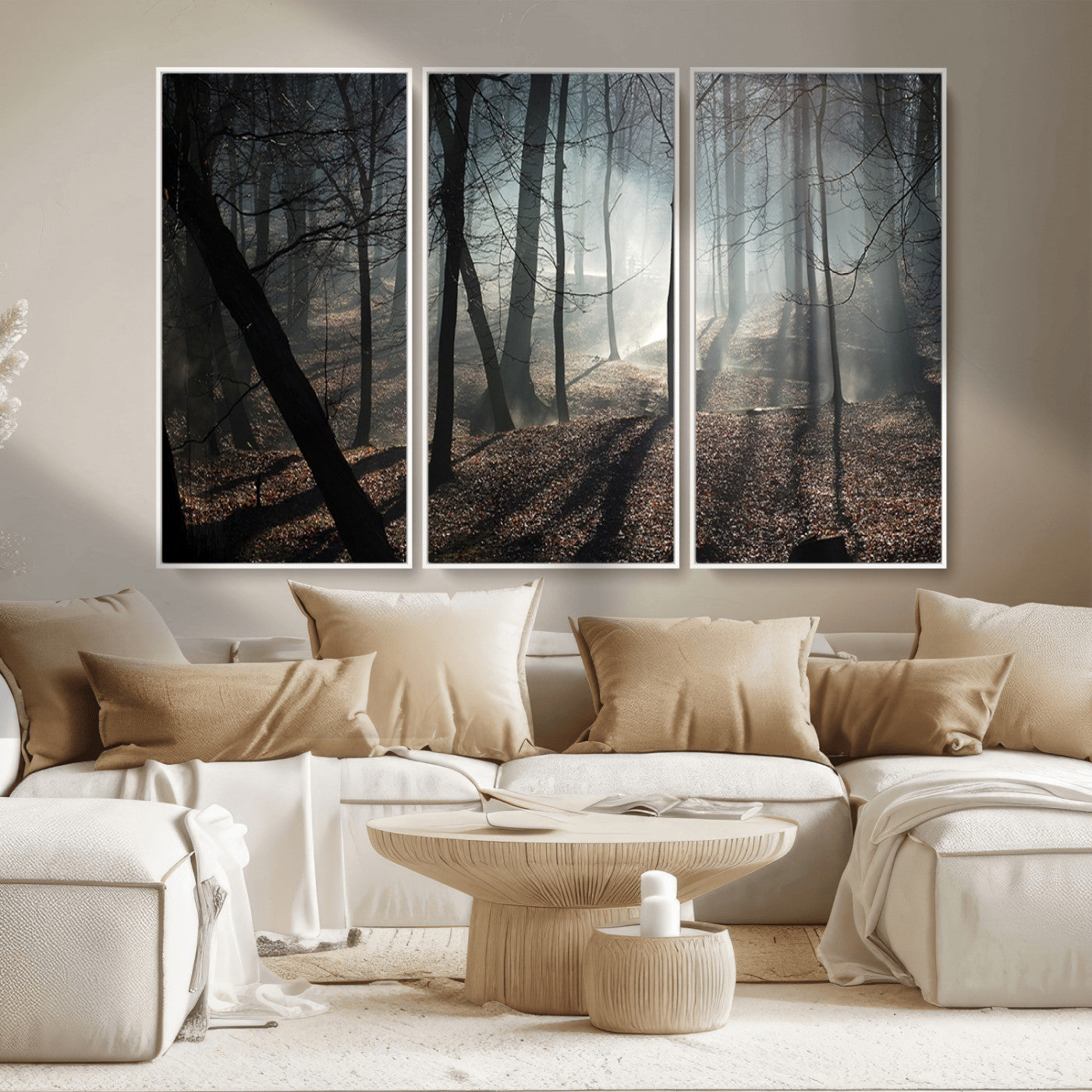 MGV-FC-48X32-3P - Dark Family and Tree Wall Art Canvas Print