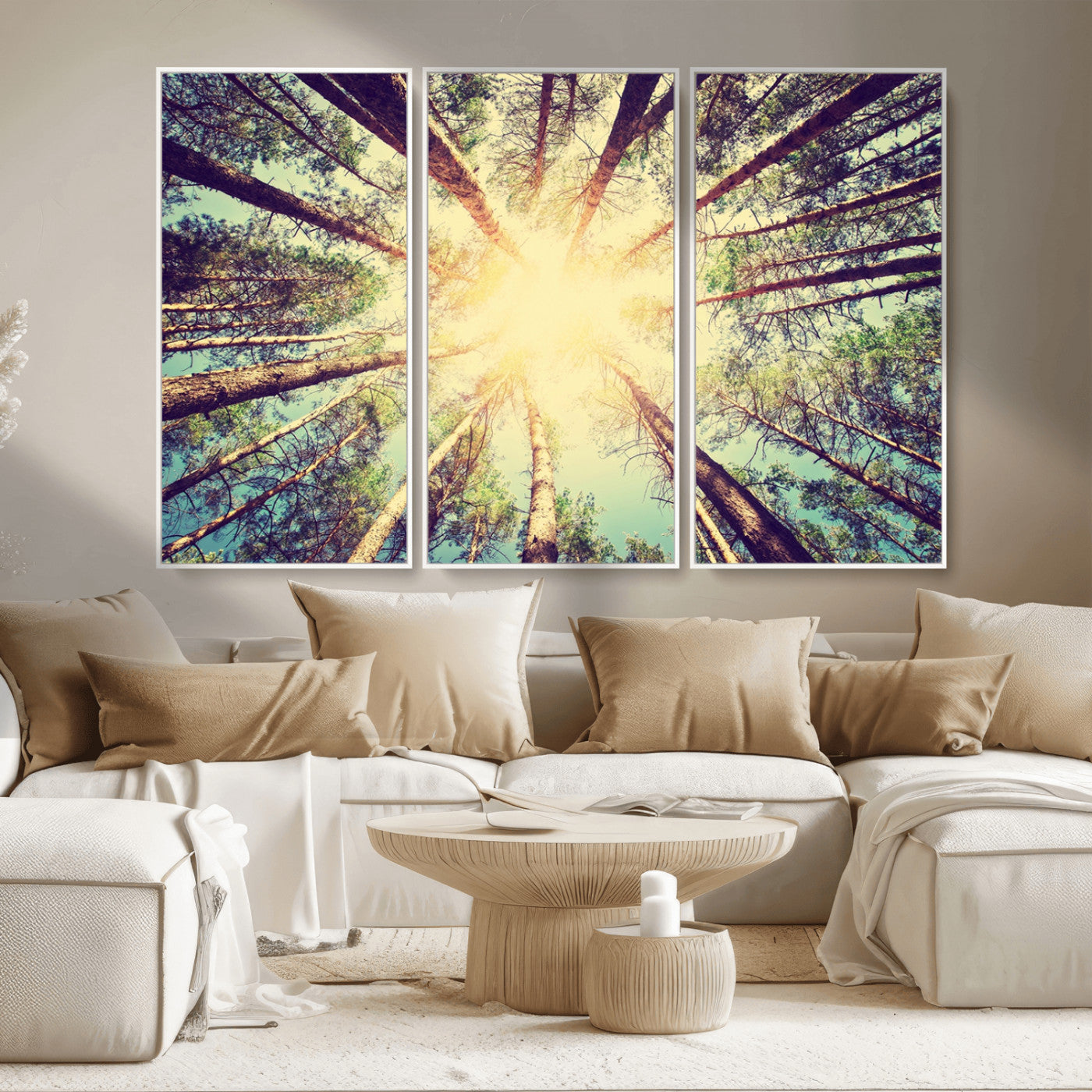 MGV-FC-48X32-3P - Tree and Sunshine Canvas Print