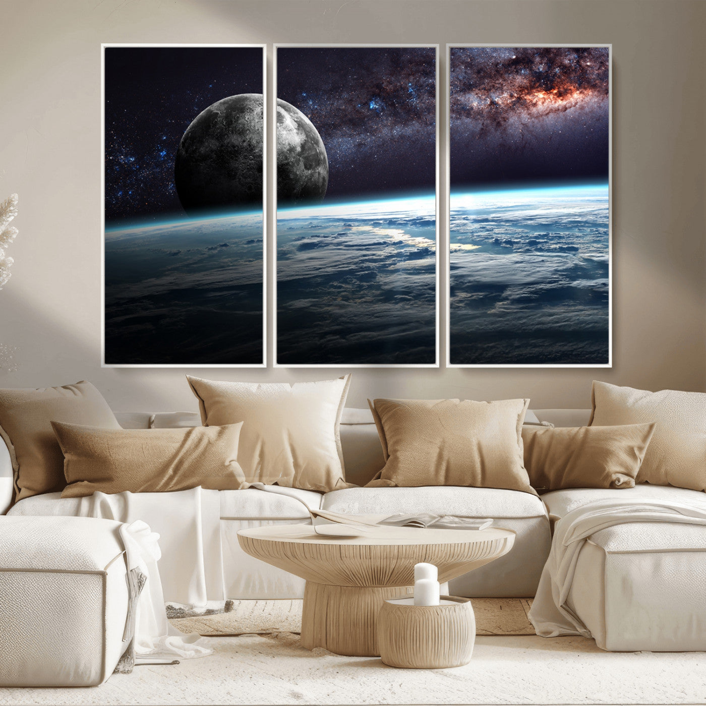MGV-FC-48X32-3P - Space and Planet Canvas Print
