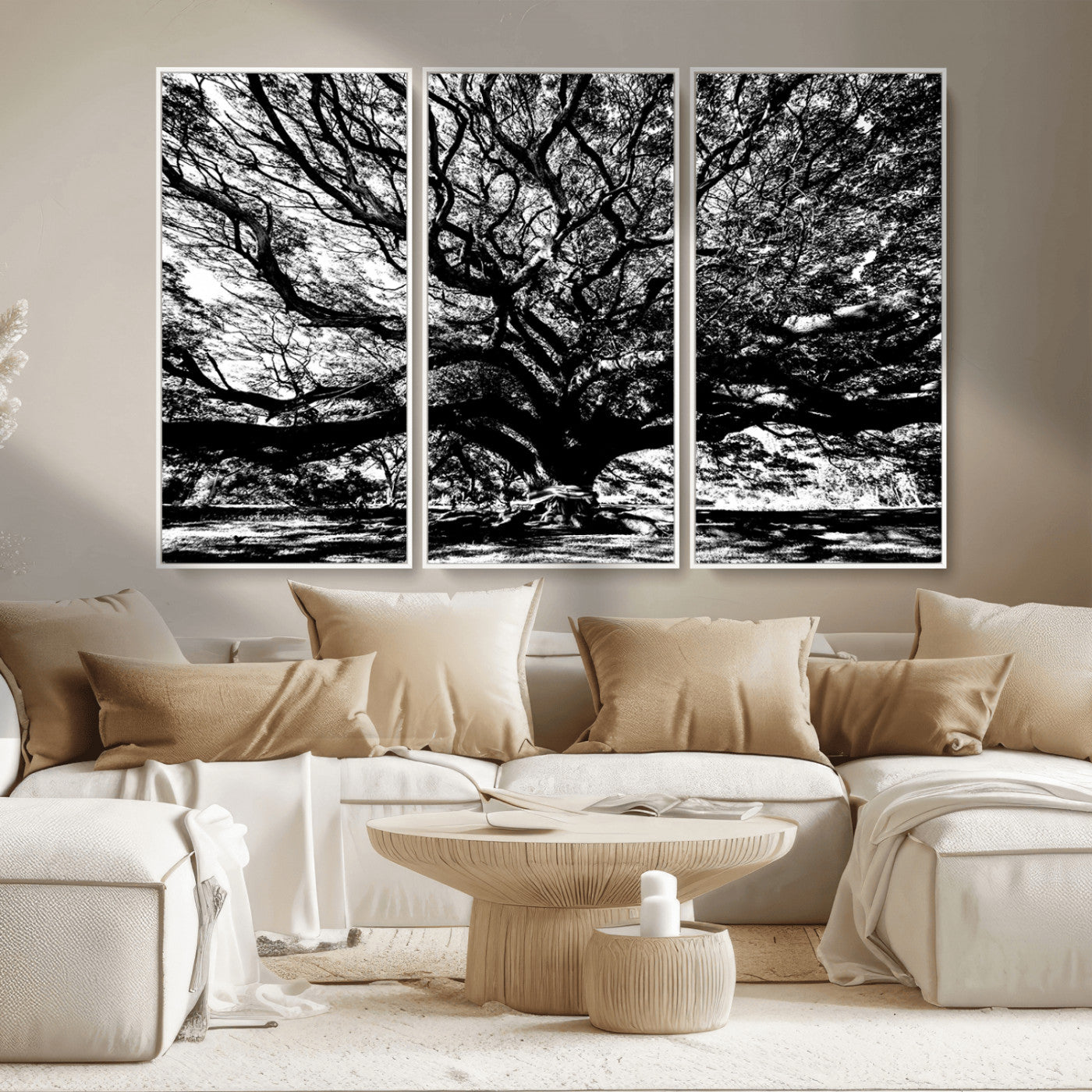 MGV-FC-48X32-3P - Mighty Angel Oak Wall Art | Angel Oak Tree Art Print