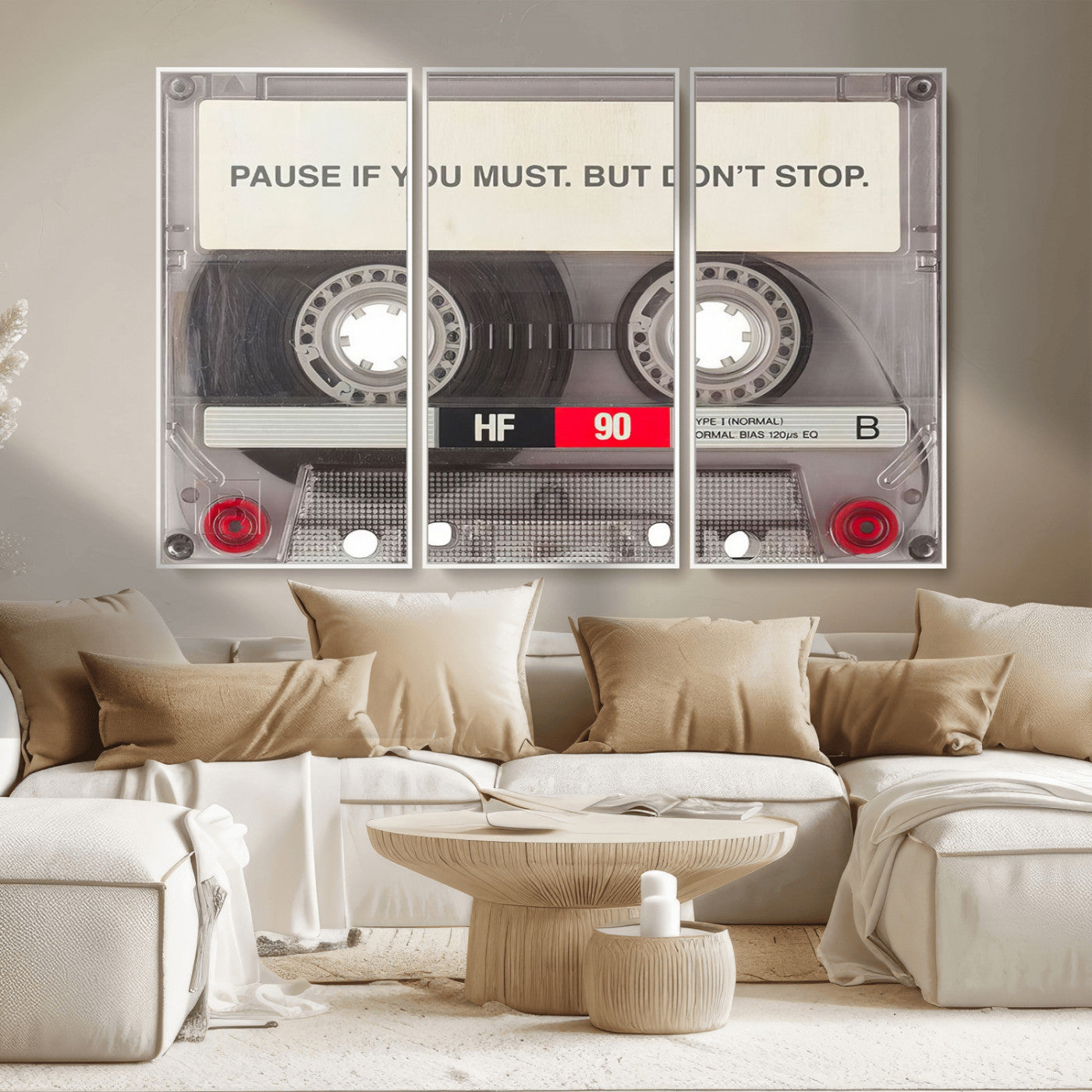 MGV-FC-48X32-3P - Music Cassette Iconic Wall Art Canvas Print