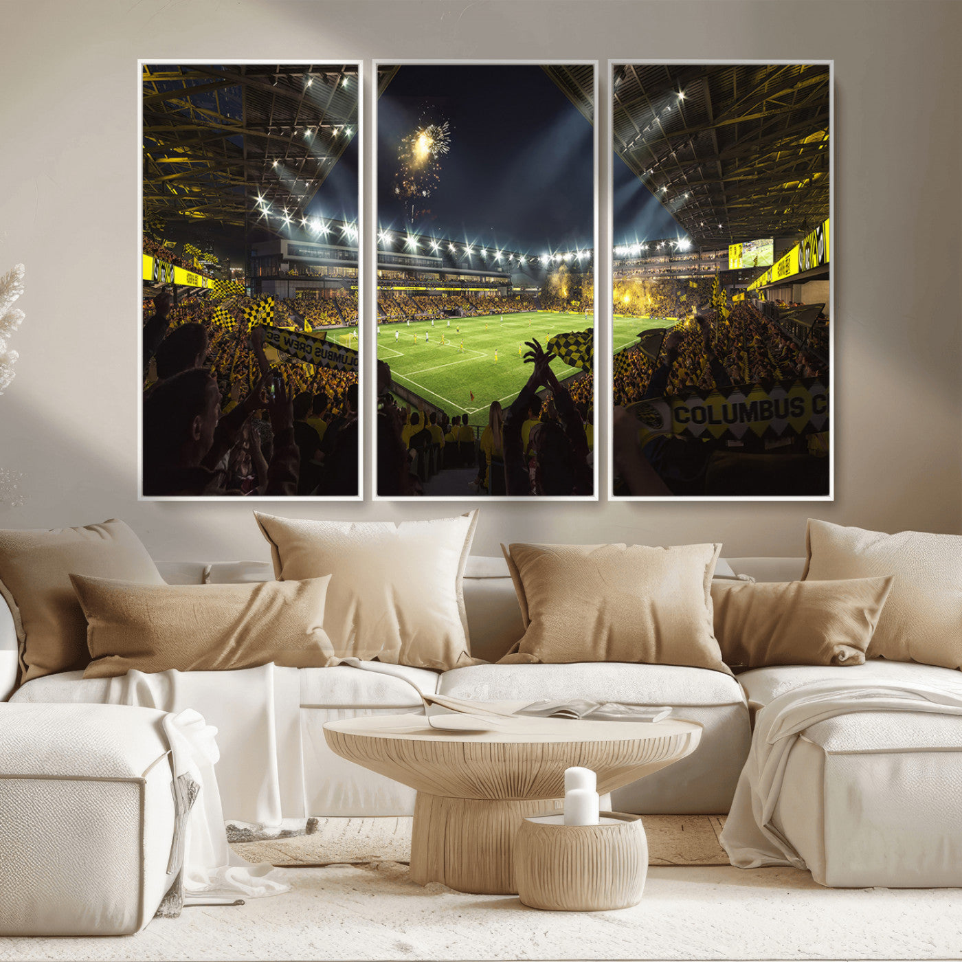 MGV-FC-48X32-3P - Columbus Crew Soccer Team Print - Columbus Crew Stadium Wall Art Canvas Print