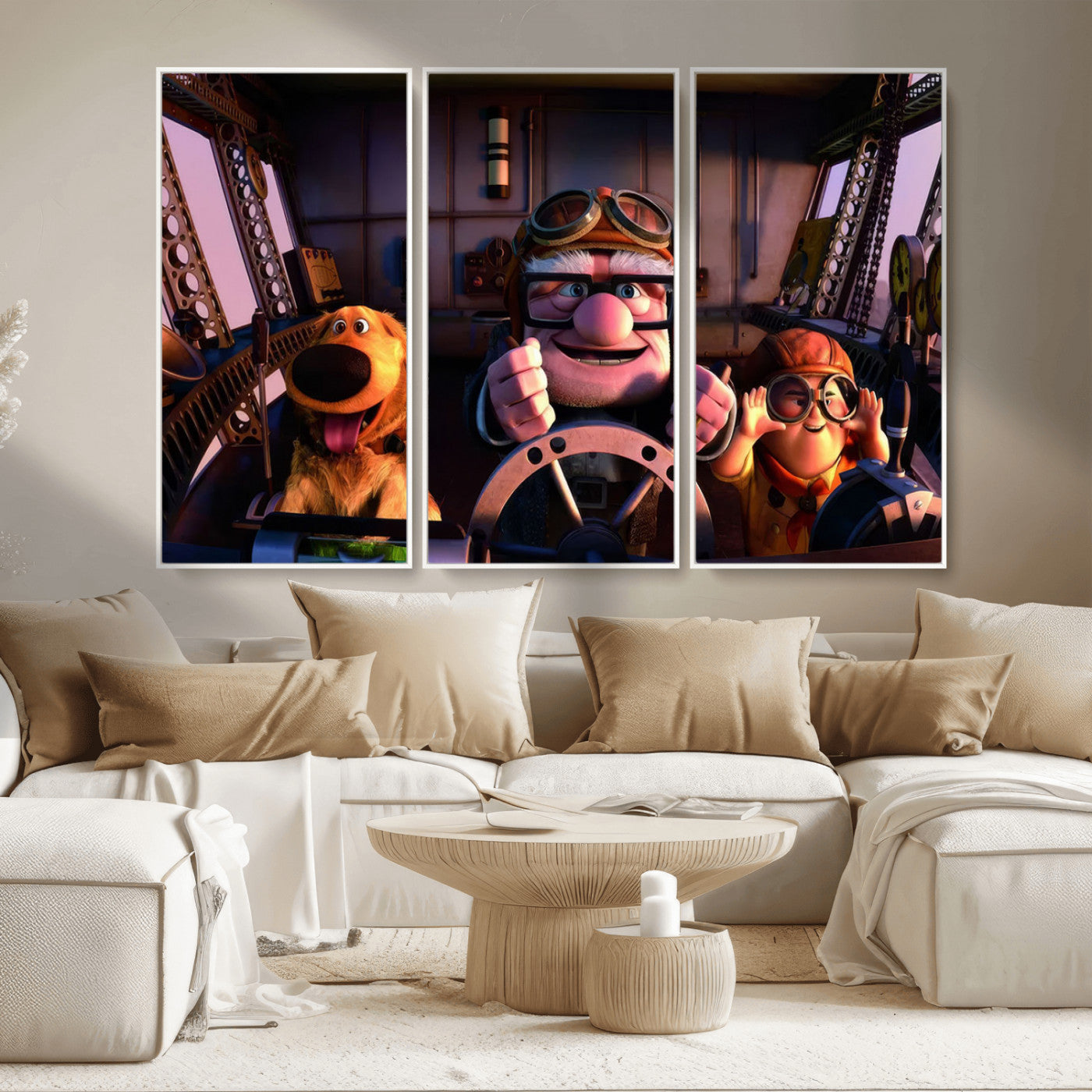 MGV-FC-48X32-3P - Carl Russel And Dog, Movie Up Poster, Movie Up Wall Art, Movie Up Poster Print, Carl