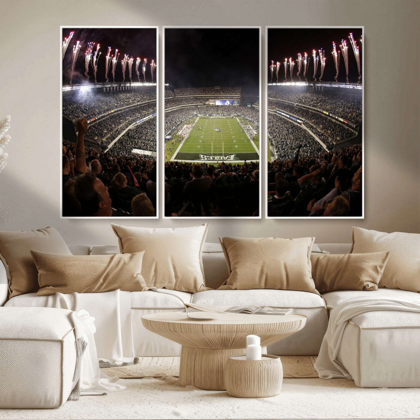 MGV-FC-48X32-3P - Eagles Field Stadium Wall Art - Philadelphia Eagles Football Team Print - Philadelphia Lincoln