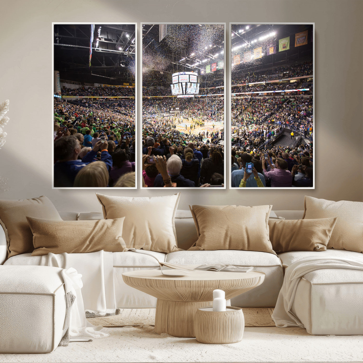 MGV-FC-48X32-3P - Bridgestone Arena Wall Art Canvas | Nashville Predators Hockey Team Print | Canvas Print | Ready to