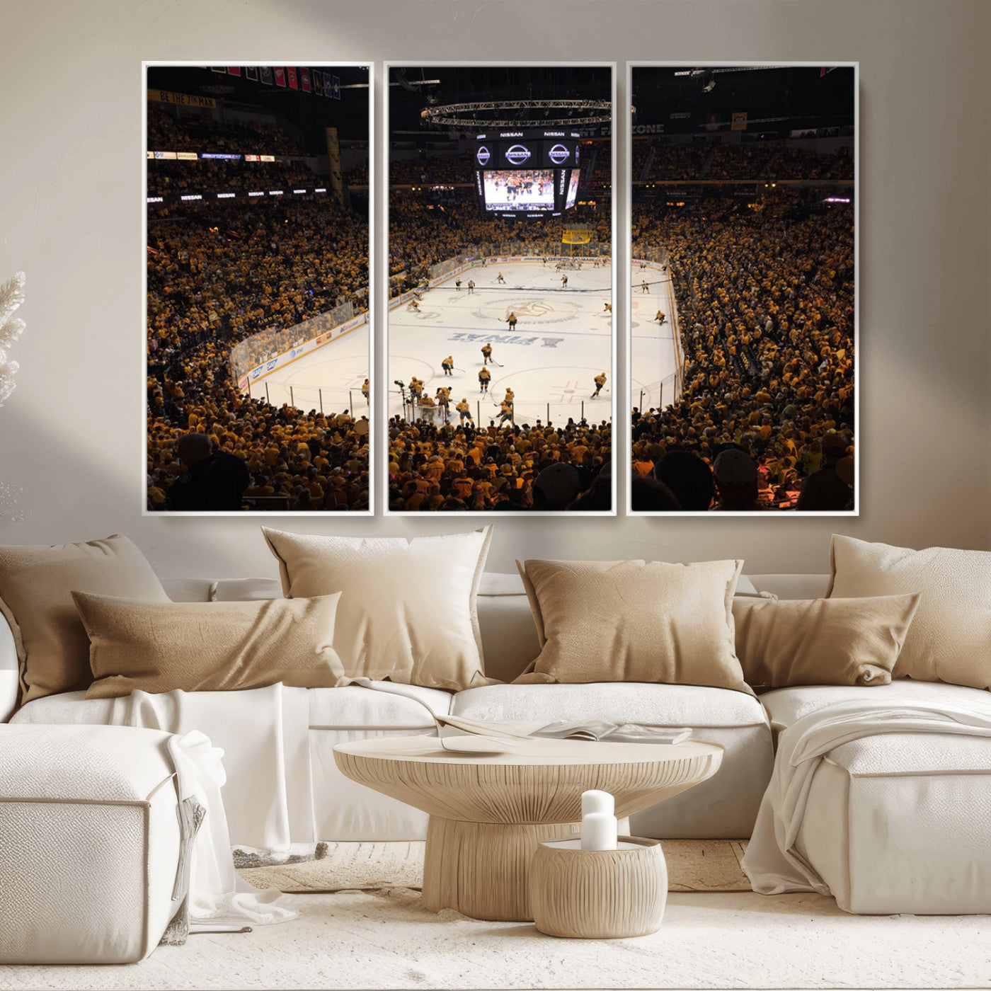 MGV-FC-48X32-3P - Bridgestone Arena - Nashville Predators Hockey Team Print - Nashville Wall Art Canvas Print