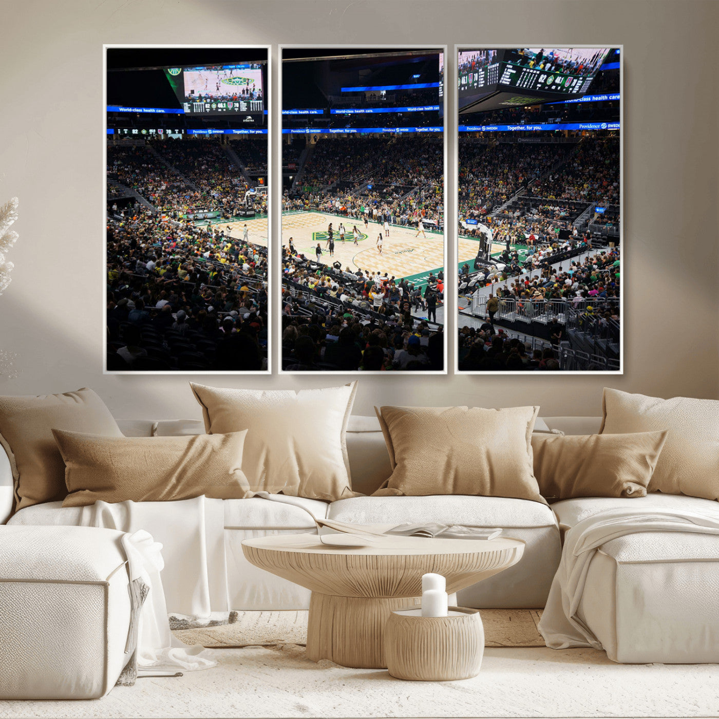 MGV-FC-48X32-3P - Climate Pledge Arena | Washington Seattle Kraken Hockey Stadium Wall Art | Canvas Print | Ready to
