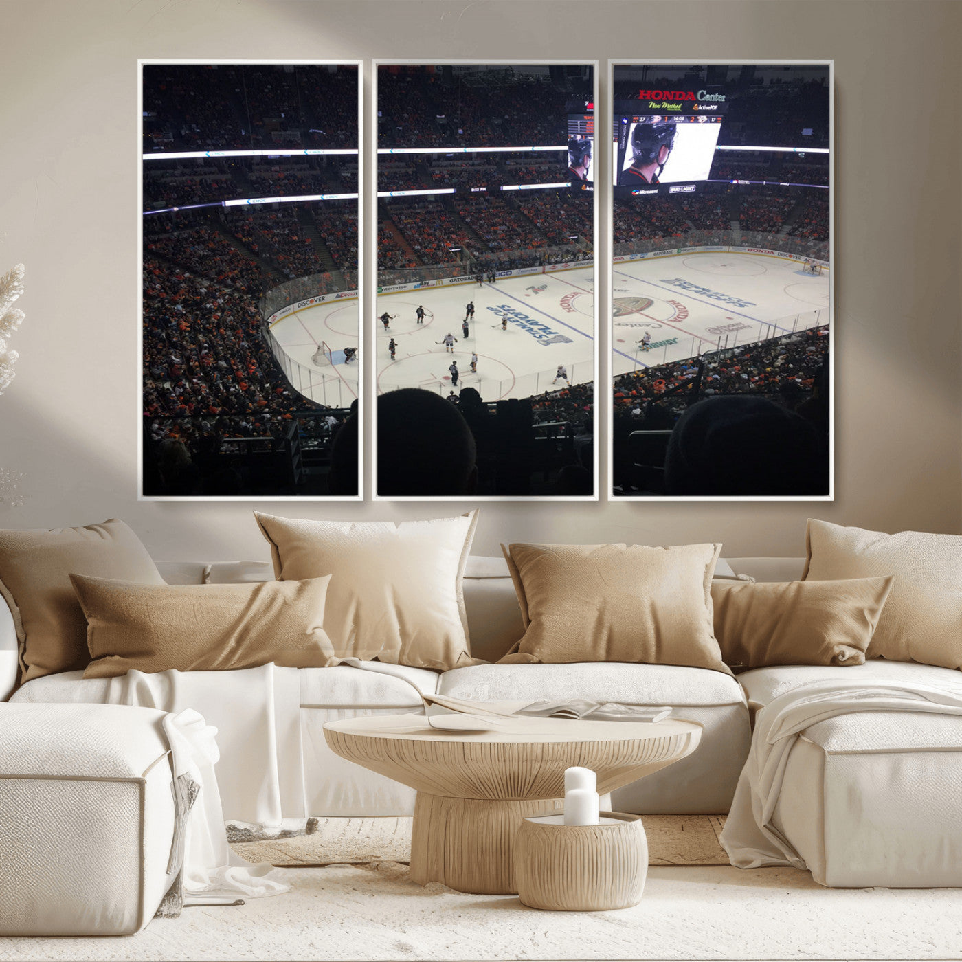 MGV-FC-48X32-3P - Honda Center California Anaheim Ducks Hockey Stadium Wall Art, Honda Center California Stadium Wall