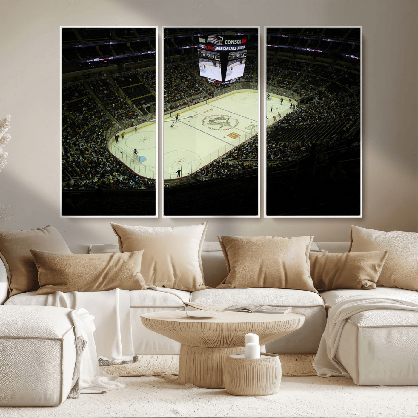MGV-FC-48X32-3P - PPG Paints Arena Pennsylvania Pittsburgh Penguins Hockey Stadium Canvas, Pennsylvania Pittsburgh