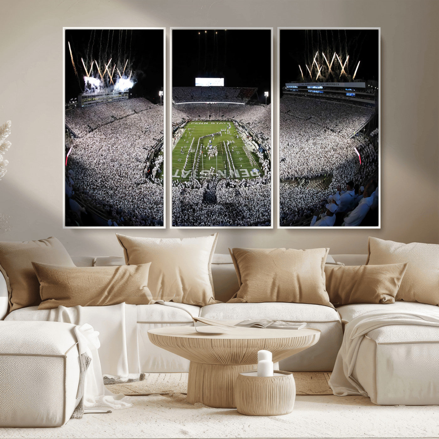 84537-MGV-CV-36X24-Penn State Beaver Stadium Canvas Wall Art - Nittany Lions Football Print