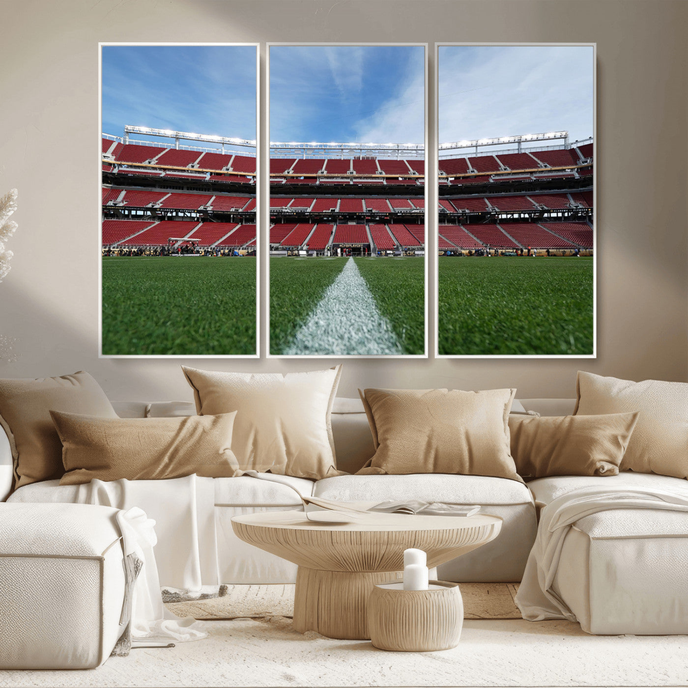 MGV-FC-48X32-3P - University of Tulsa Golden Hurricane Football Team Print - Tulsa H.A. Chapman Stadium Wall Art