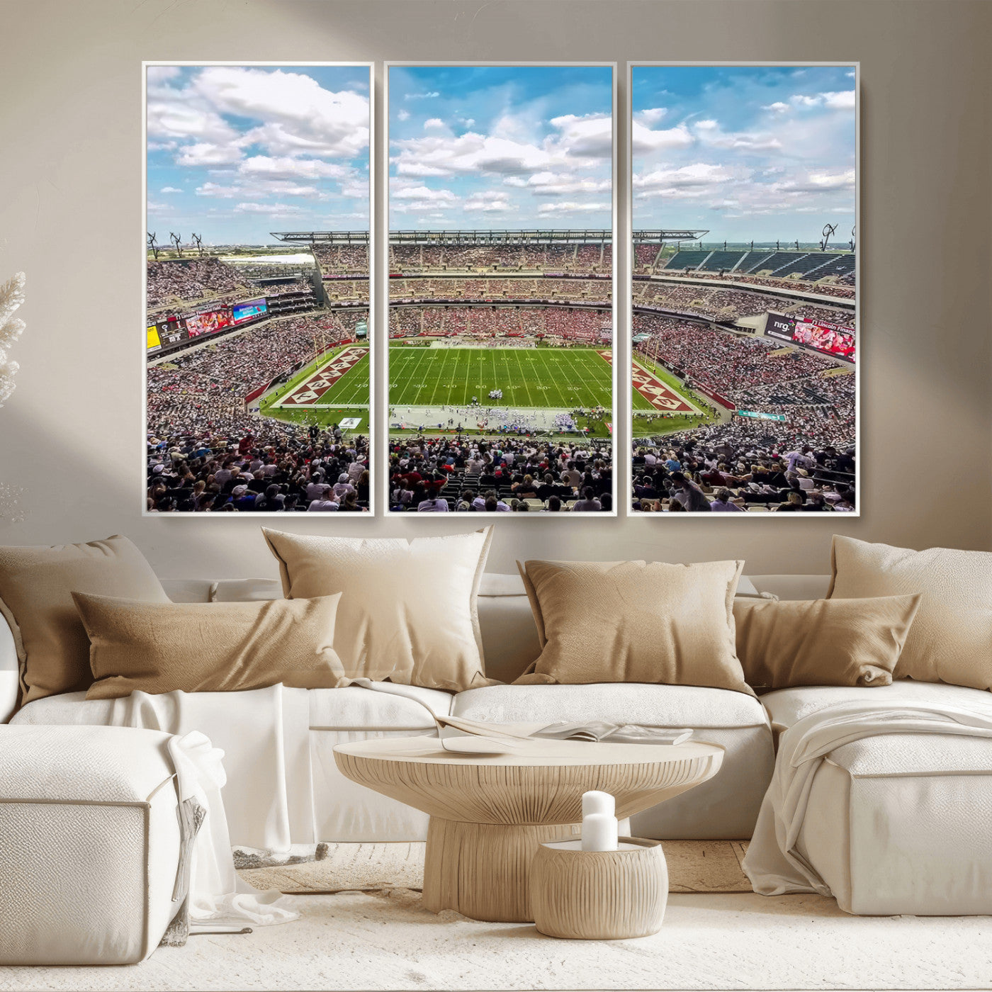 MGV-FC-48X32-3P - The Temple University Owls Athletics Team Print - Philadelphia Lincoln Financial Field Stadium Wall