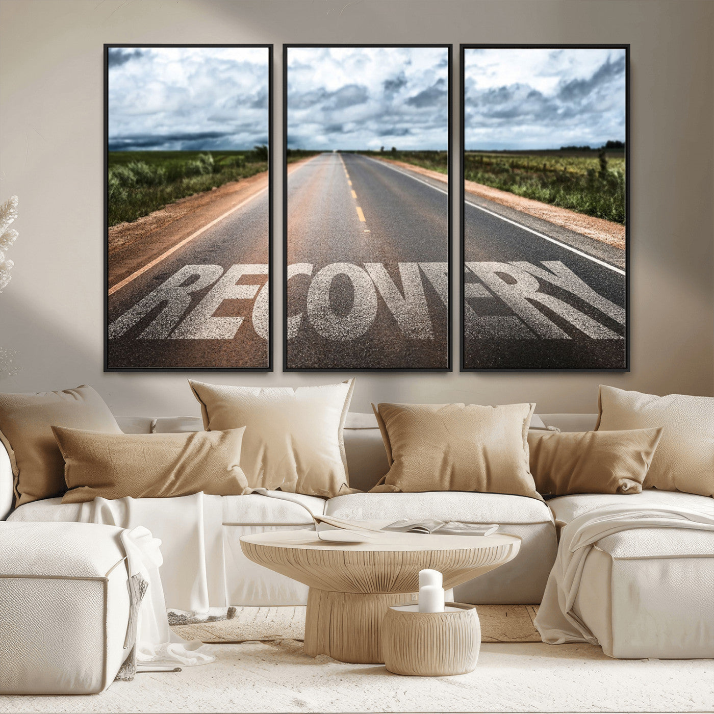 MGV-FC-48X32-3P - Recovery Road Wall Art Canvas Print