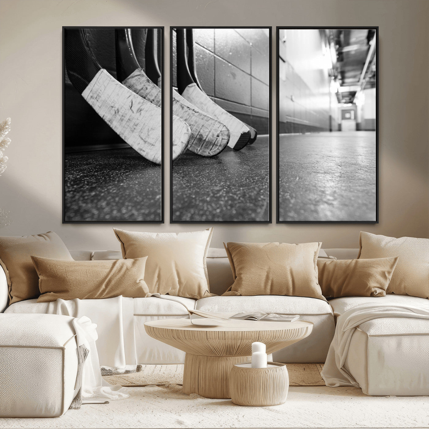 MGV-FC-48X32-3P - Ice Hockey Wall Art Canvas Print