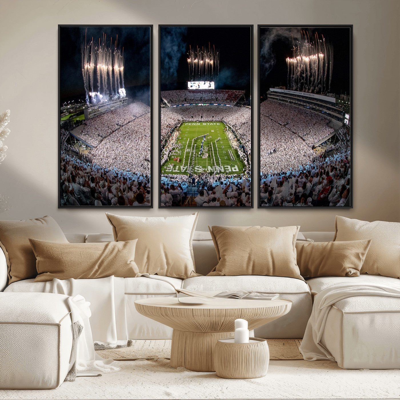 MGV-FC-48X32-3P - Penn Stadium Football Wall Art Canvas Print, Pennsylvania University Football Stadium