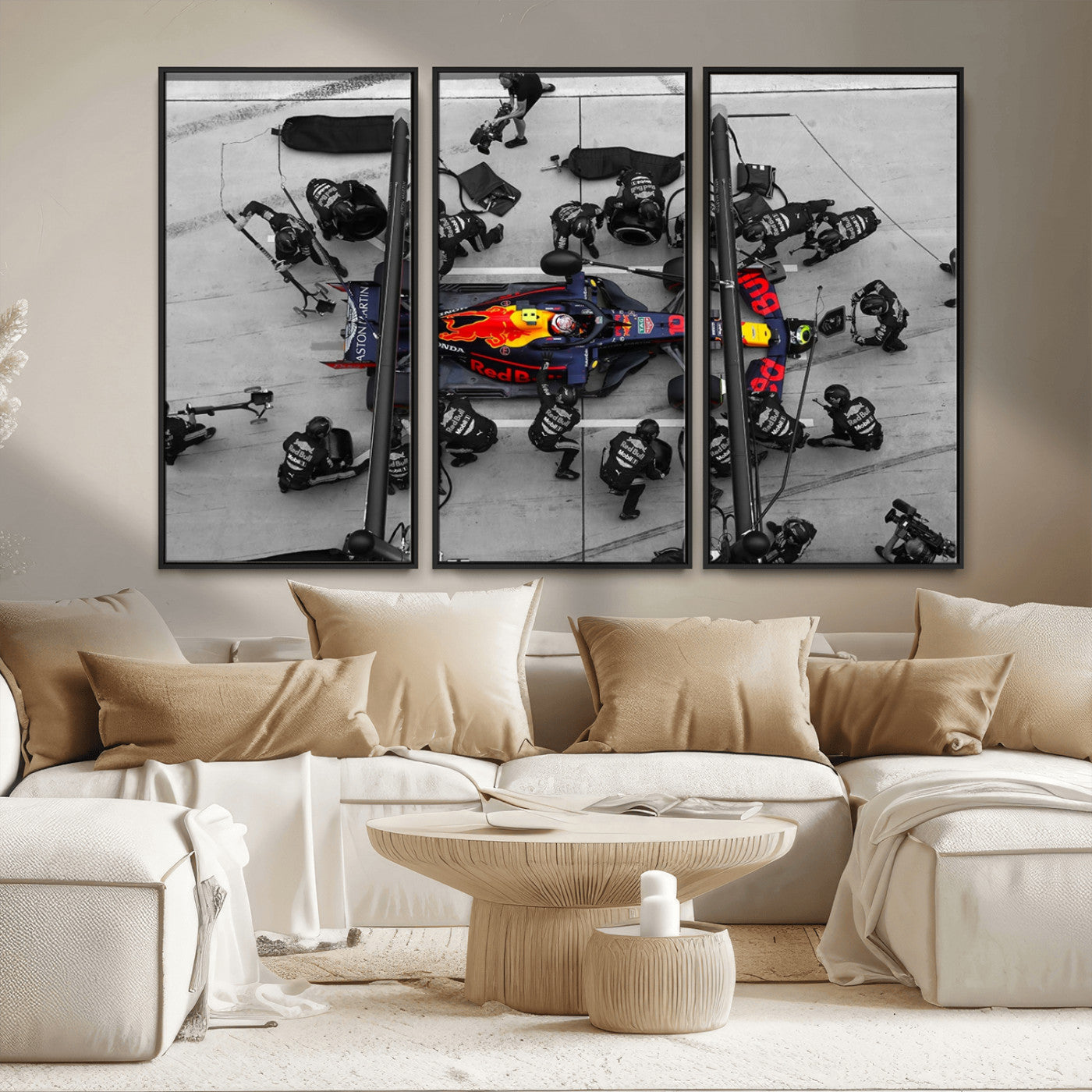 MGV-FC-48X32-3P - RedBull Formula 1 Canvas Wall Art Print