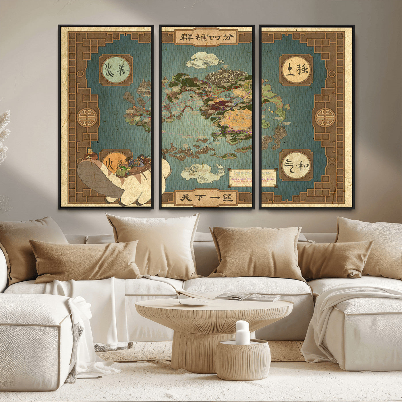 MGV-FC-48X32-3P - Push Pin World Map Canvas Print – Framed Wall Art for Couples to Track Their Travels – Anniversary