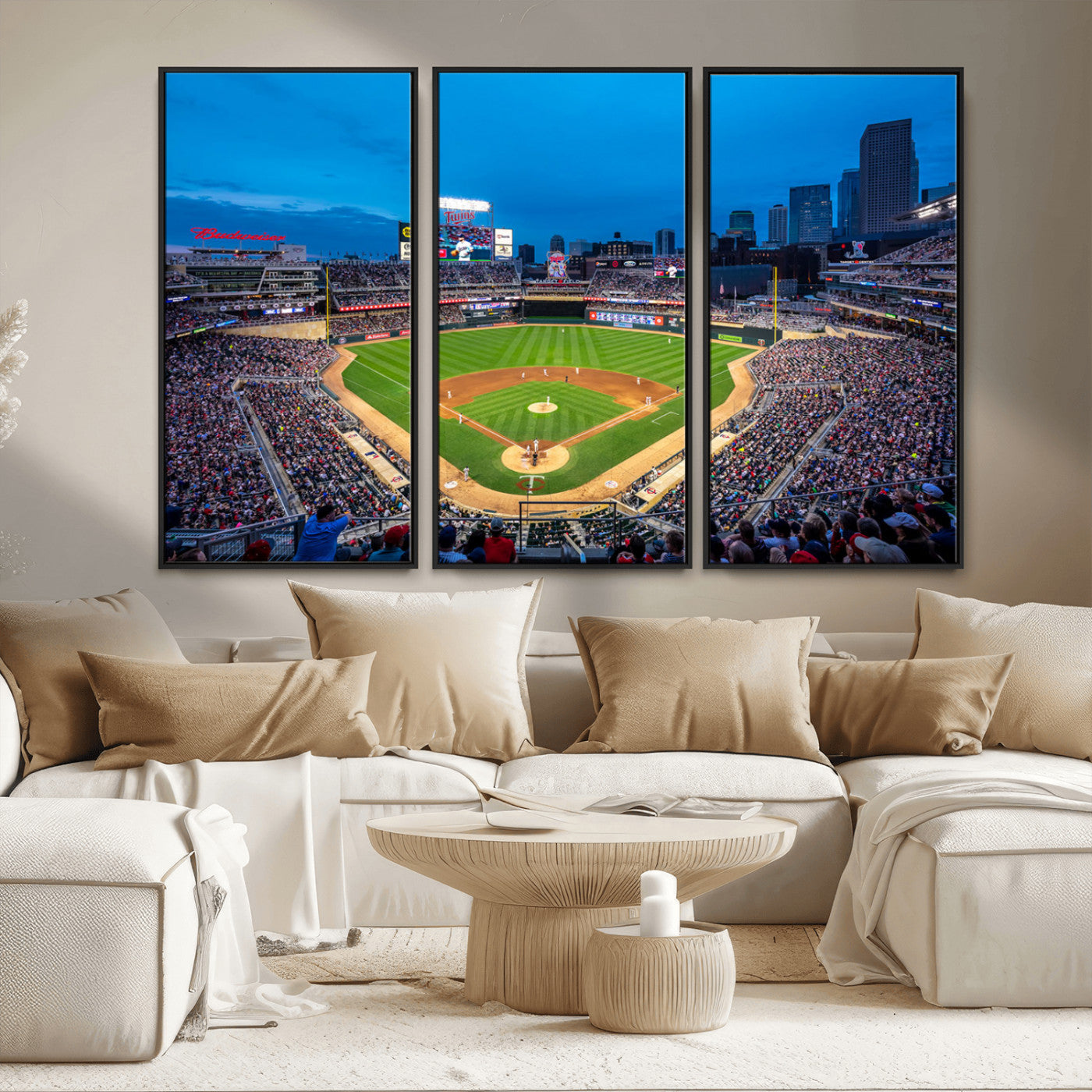 MGV-FC-48X32-3P - Target Field Stadium Wall Art - Minnesota Twins Baseball Print