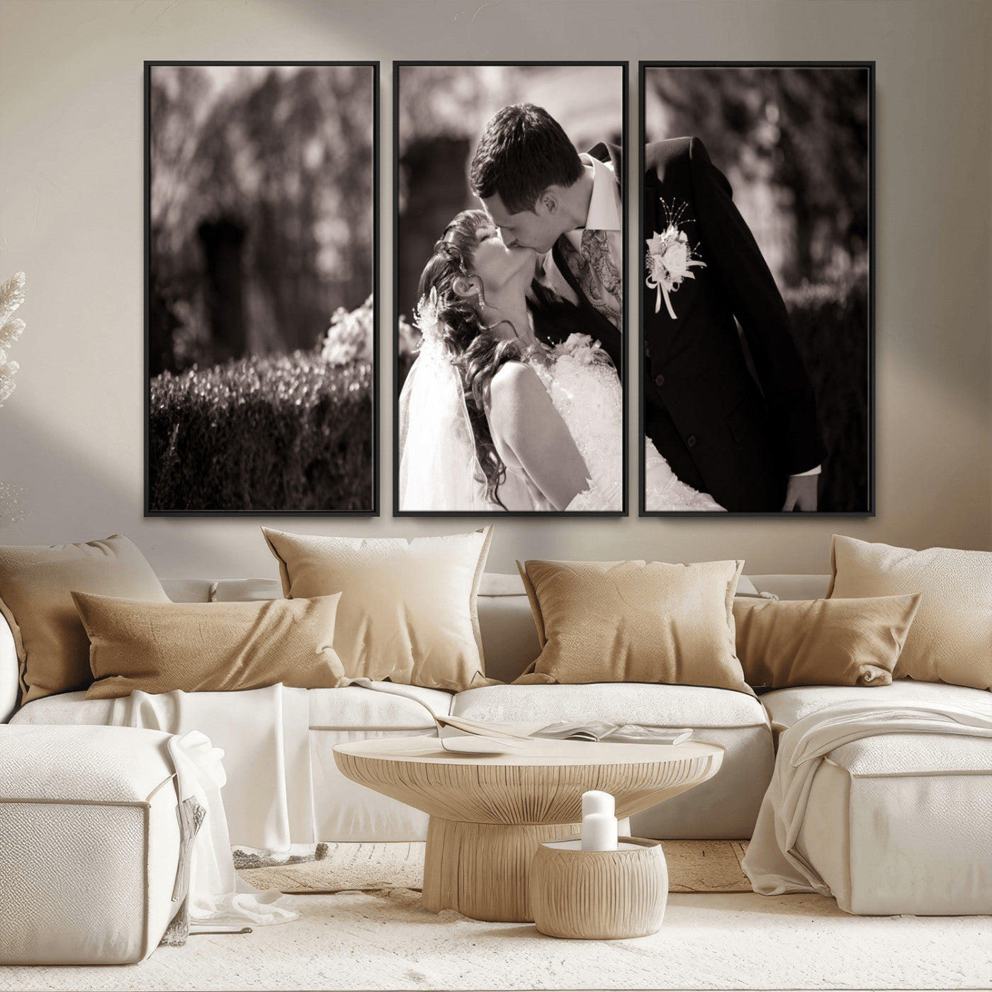 MGV-FC-48X32-3P - Create Your Own Photo Canvas Print - Personalized Wall Art for Home Decor Wall Art Print, Create