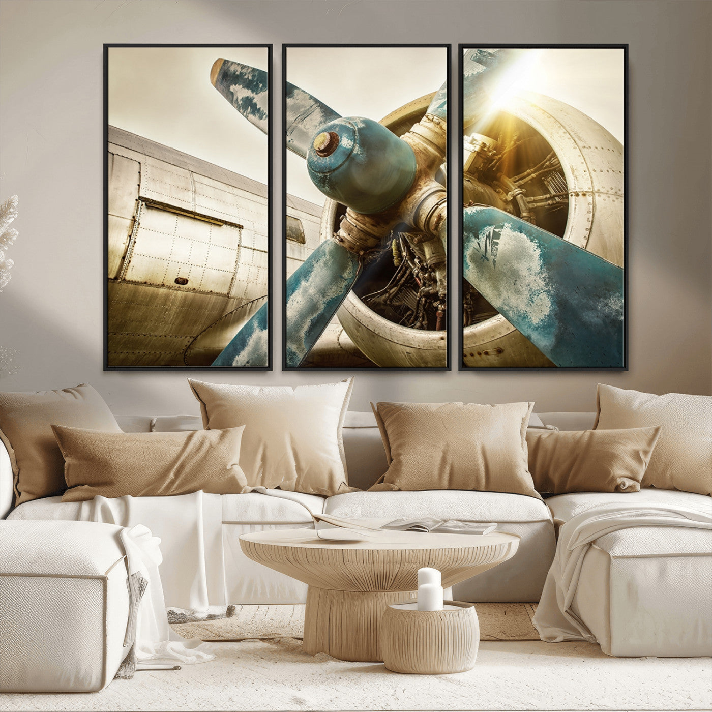 MGV-FC-48X32-3P - Vintage Airplane Canvas Print