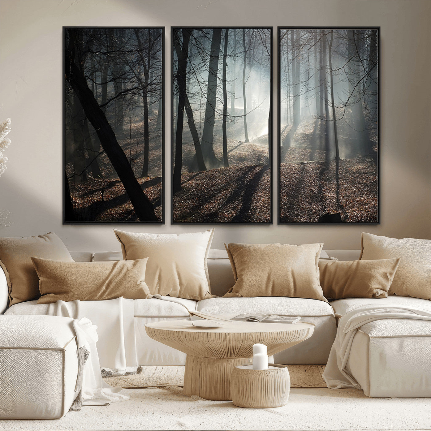 MGV-FC-48X32-3P - Dark Family and Tree Wall Art Canvas Print