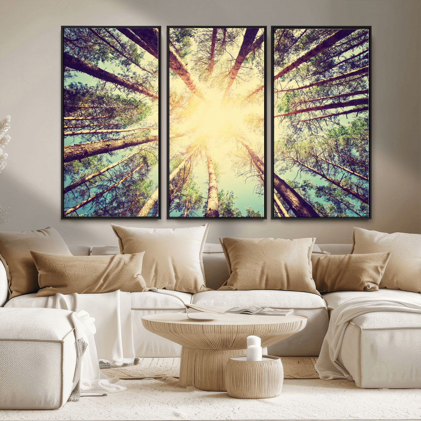 MGV-FC-48X32-3P - Tree and Sunshine Canvas Print