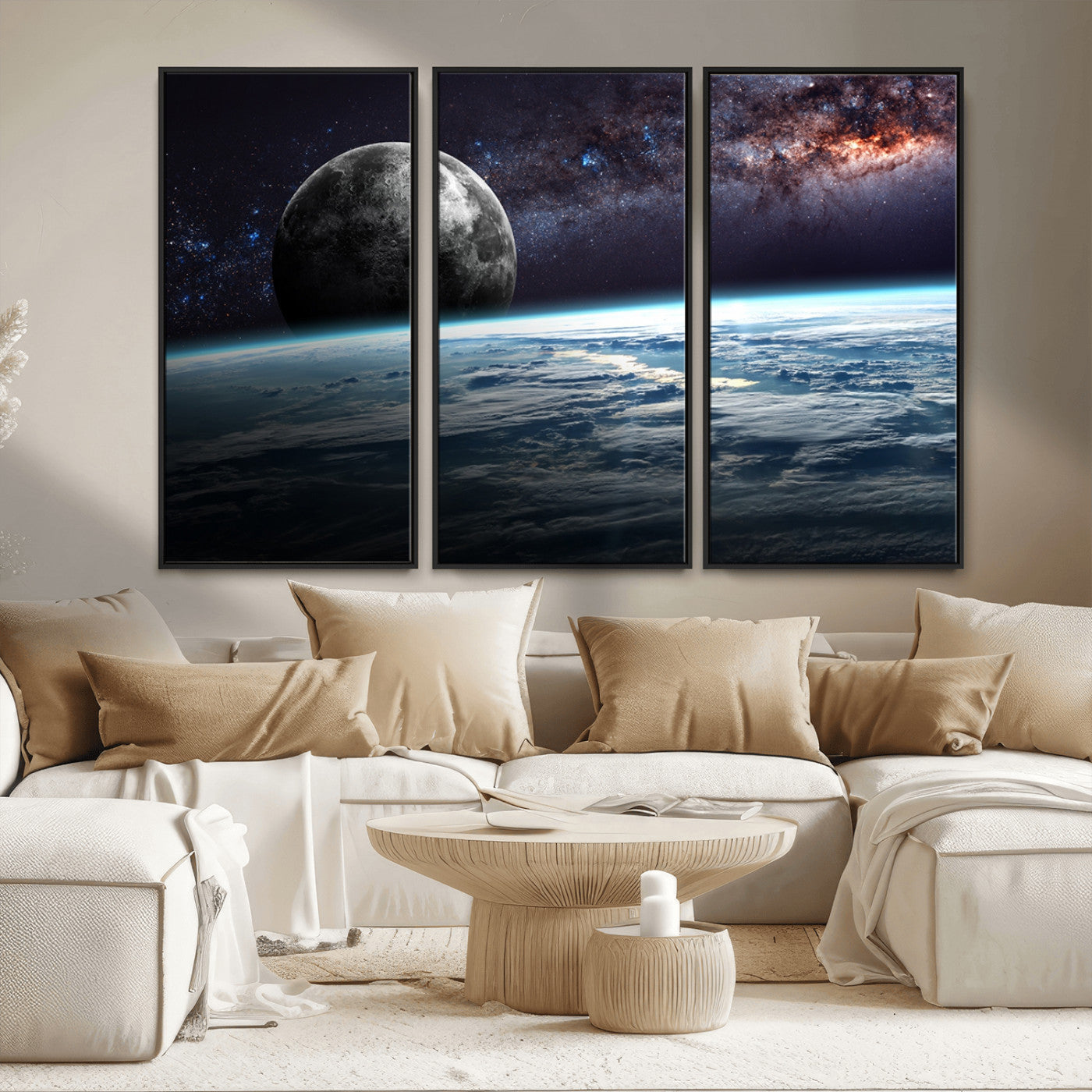 MGV-FC-48X32-3P - Space and Planet Canvas Print