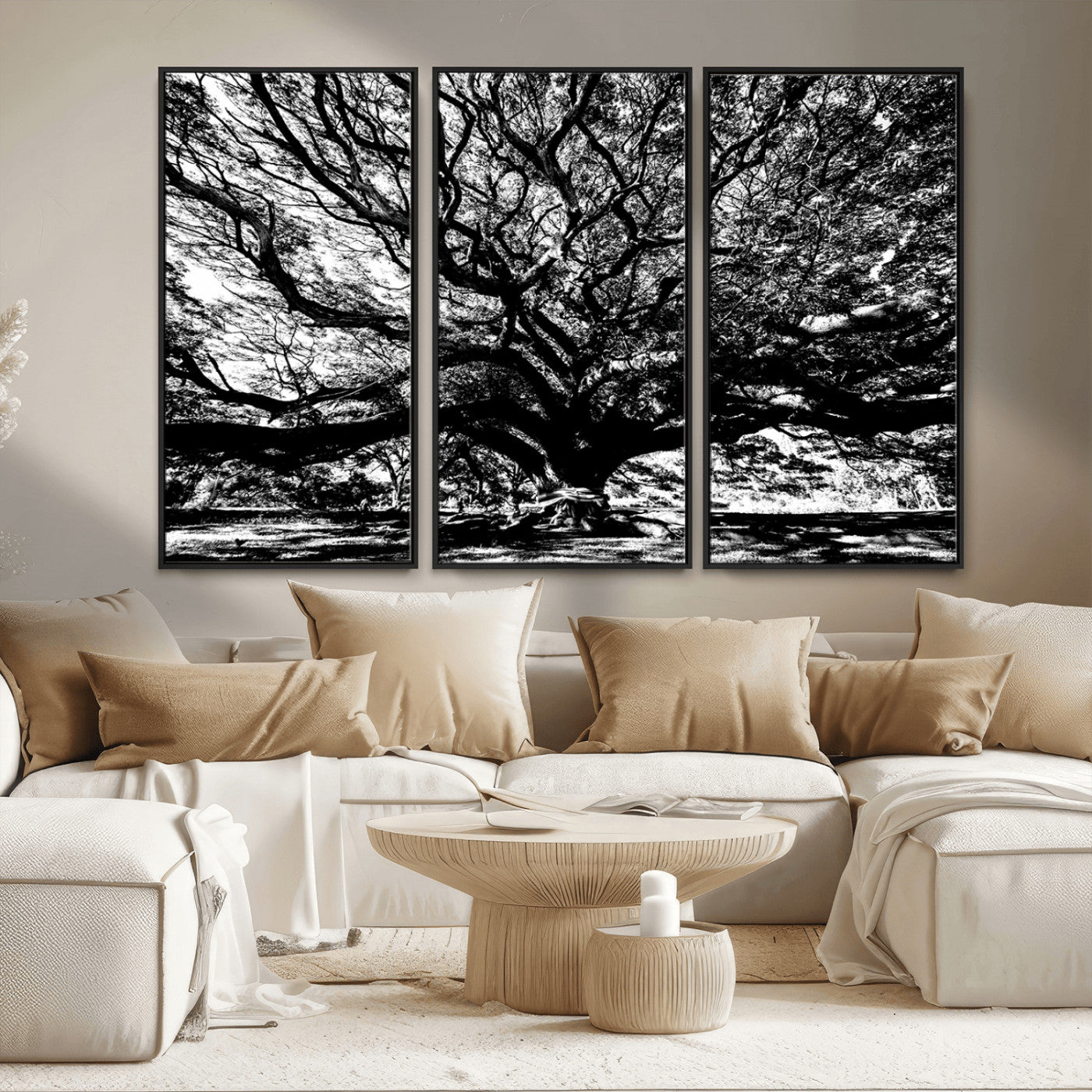 MGV-FC-48X32-3P - Mighty Angel Oak Wall Art | Angel Oak Tree Art Print