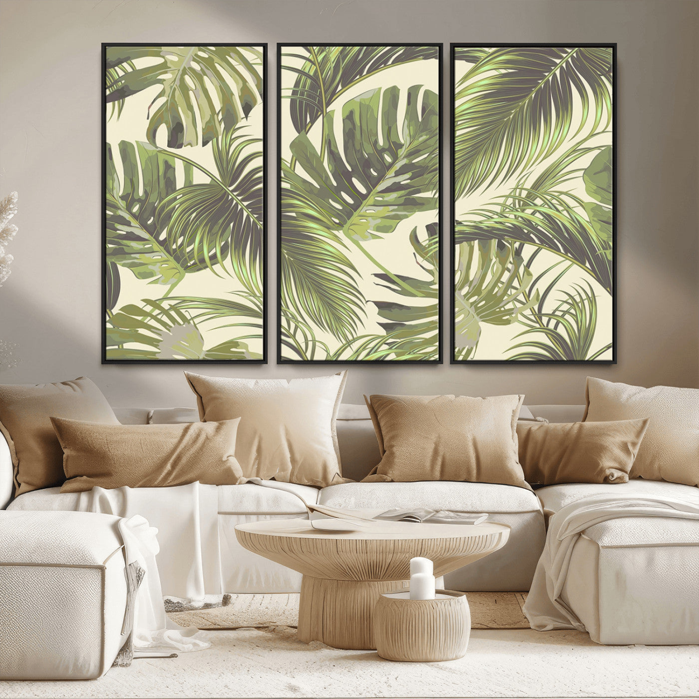 MGV-FC-48X32-3P - Palm Leaves Canvas Print