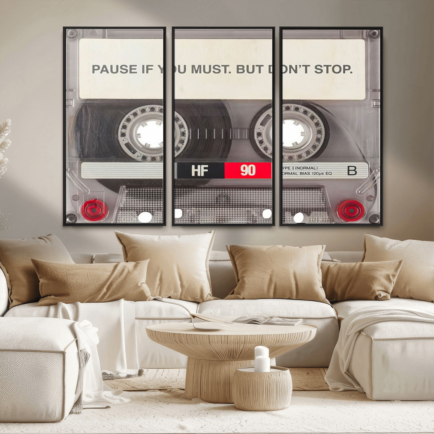 MGV-FC-48X32-3P - Music Cassette Iconic Wall Art Canvas Print