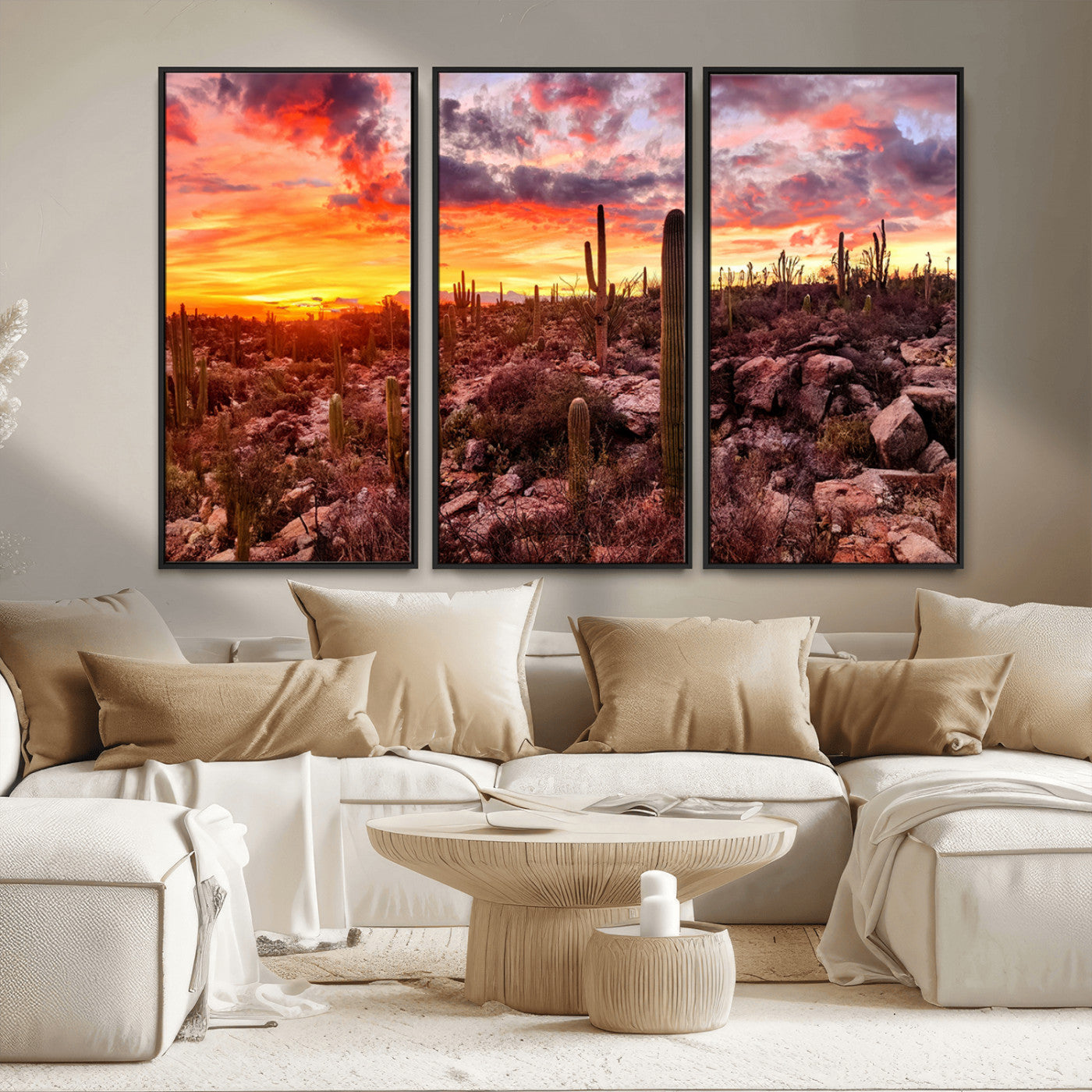 MGV-FC-48X32-3P - Arizona Desert Print, Western Cowboy Wall Art Print
