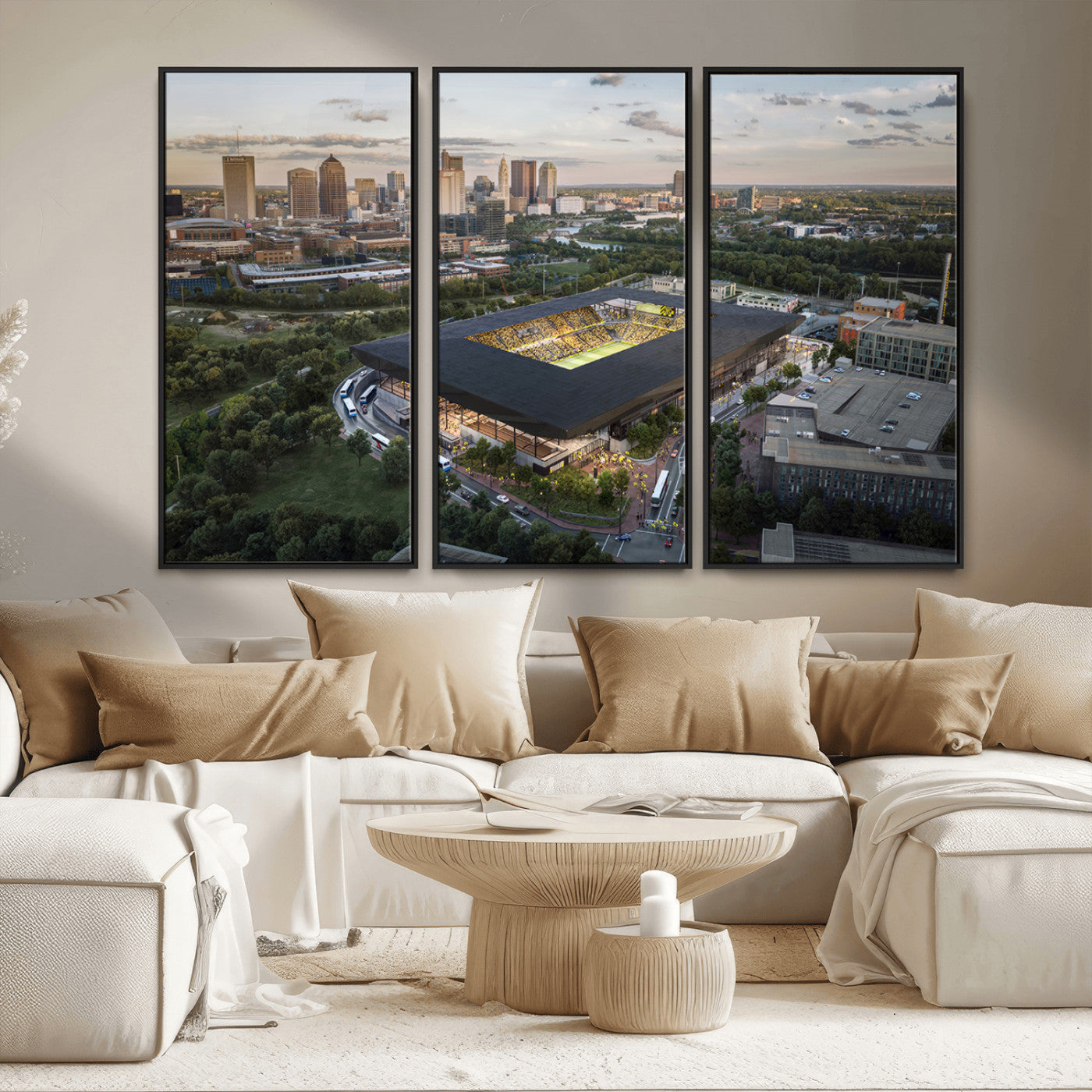 MGV-FC-48X32-3P - Columbus Crew Soccer Team Print - Columbus Crew Stadium Wall Art, Columbus Crew Soccer Wall Art