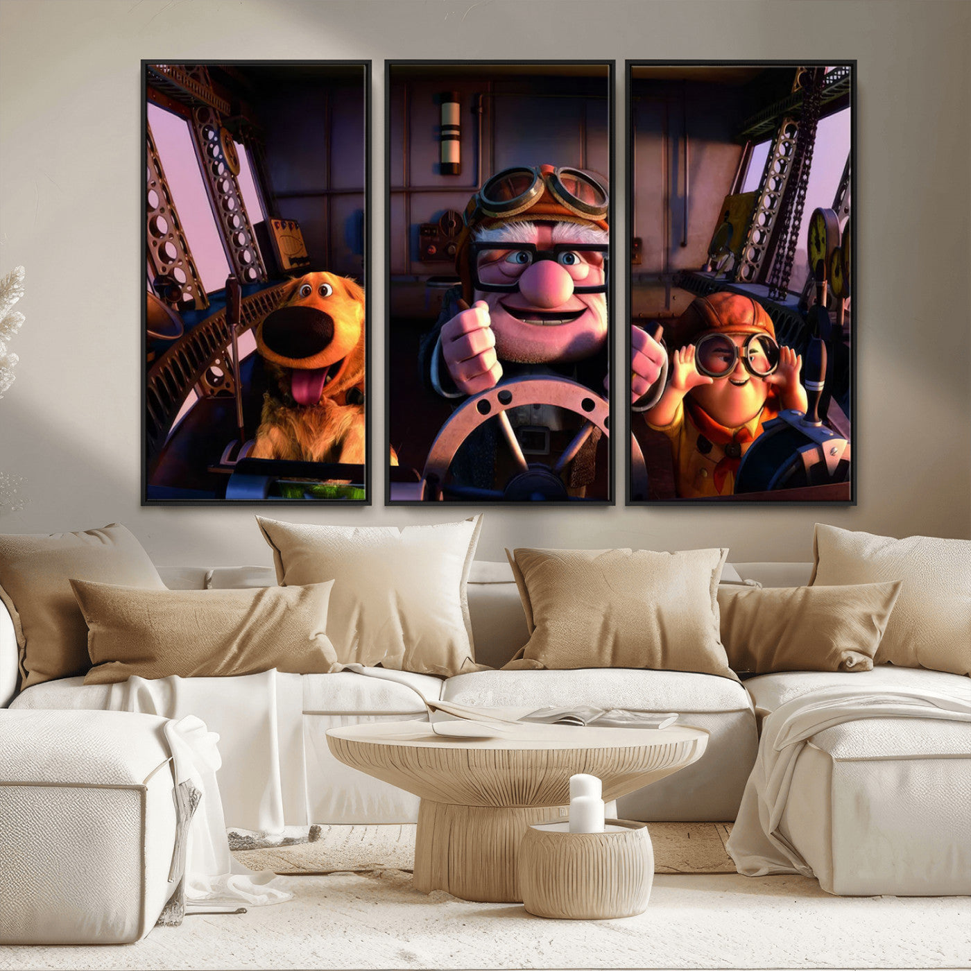 MGV-FC-48X32-3P - Carl Russel And Dog, Movie Up Poster, Movie Up Wall Art, Movie Up Poster Print, Carl