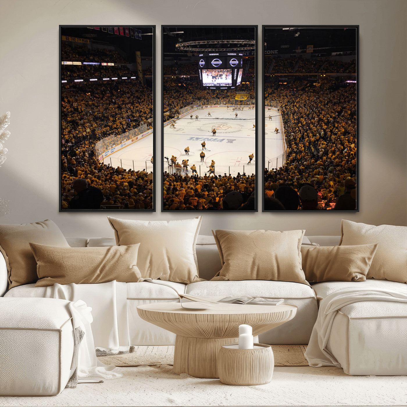 MGV-FC-48X32-3P - Bridgestone Arena - Nashville Predators Hockey Team Print - Nashville Wall Art Canvas Print