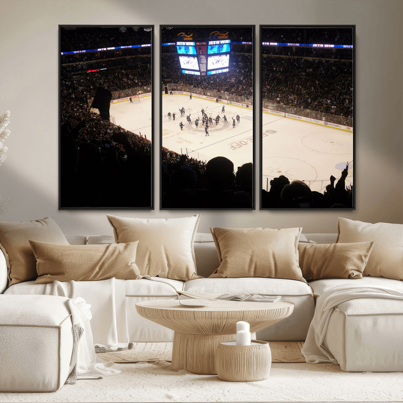 MGV-FC-48X32-3P - Canada Life Centre Wall Art | Winnipeg Jets Hockey Team Print Canvas | Ready to Hang | Winnipeg Wall