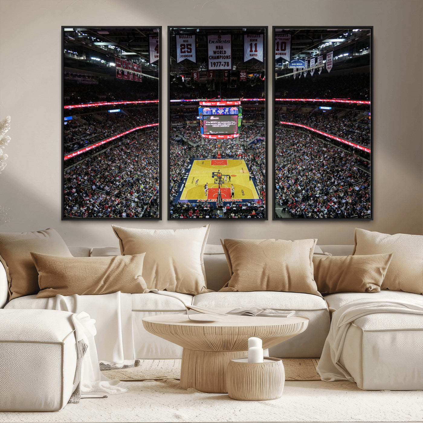 MGV-FC-48X32-3P - Capital One Arena Stadium Wall Art | Canvas Print | Ready to Hang | Washington D.C. Sports Decor