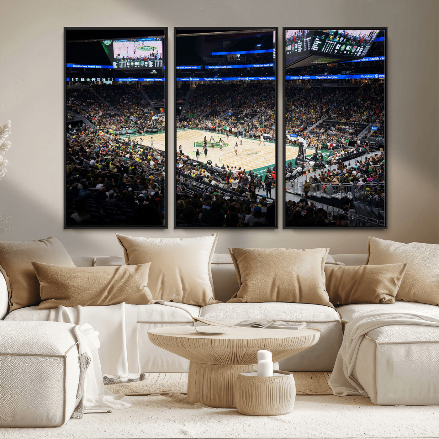 MGV-FC-48X32-3P - Climate Pledge Arena | Washington Seattle Kraken Hockey Stadium Wall Art | Canvas Print | Ready to