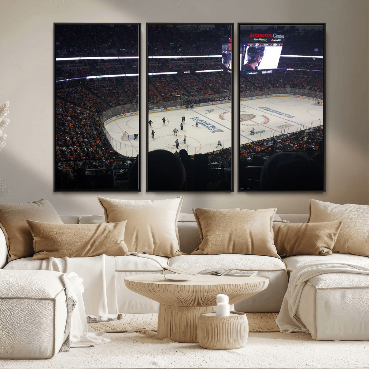 MGV-FC-48X32-3P - Honda Center California Anaheim Ducks Hockey Stadium Wall Art, Honda Center California Stadium Wall