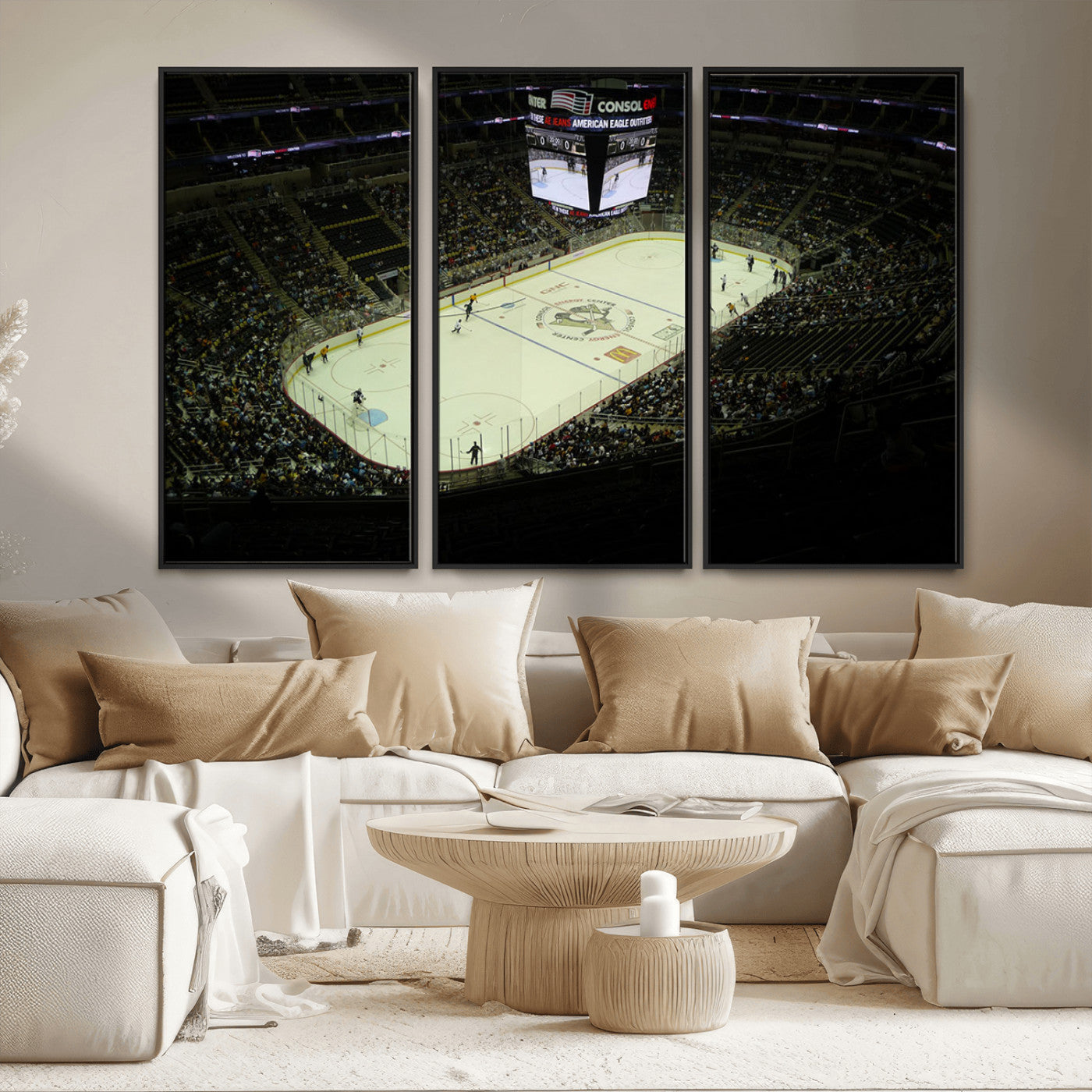 MGV-FC-48X32-3P - PPG Paints Arena Pennsylvania Pittsburgh Penguins Hockey Stadium Canvas, Pennsylvania Pittsburgh