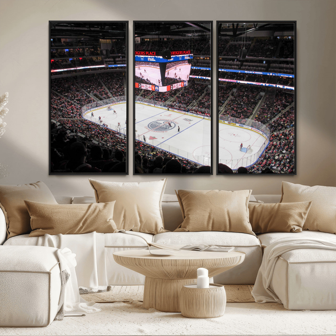 MGV-FC-48X32-3P - Rogers Place Edmonton Oilers Ice Hockey Stadium Wall Art, Rogers Place Edmonton Oilers Wall Art