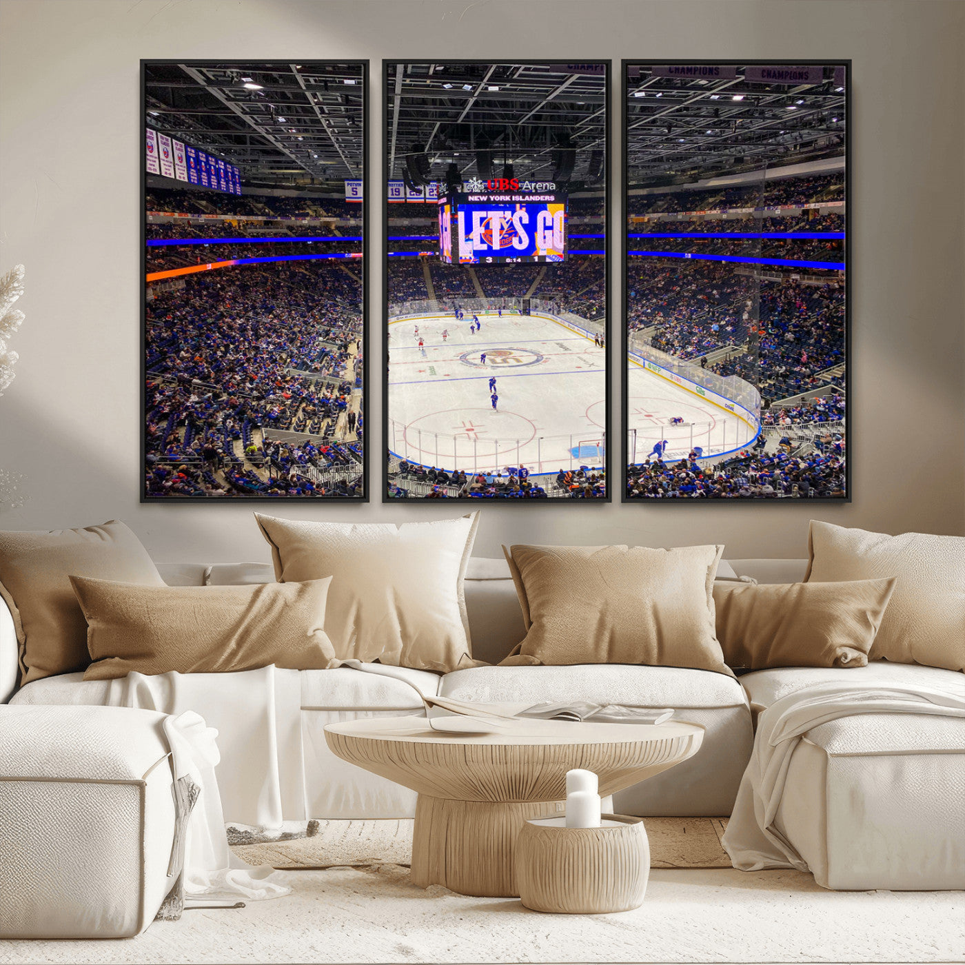 MGV-FC-48X32-3P - UBS Arena Elmont New York Islanders Ice Hockey Wall Art, UBS Arena Elmont Wall Art Canvas Print