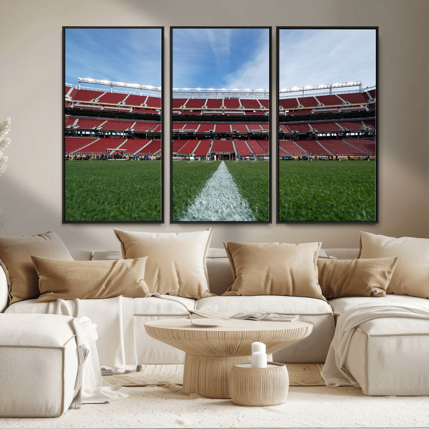 MGV-FC-48X32-3P - University of Tulsa Golden Hurricane Football Team Print - Tulsa H.A. Chapman Stadium Wall Art
