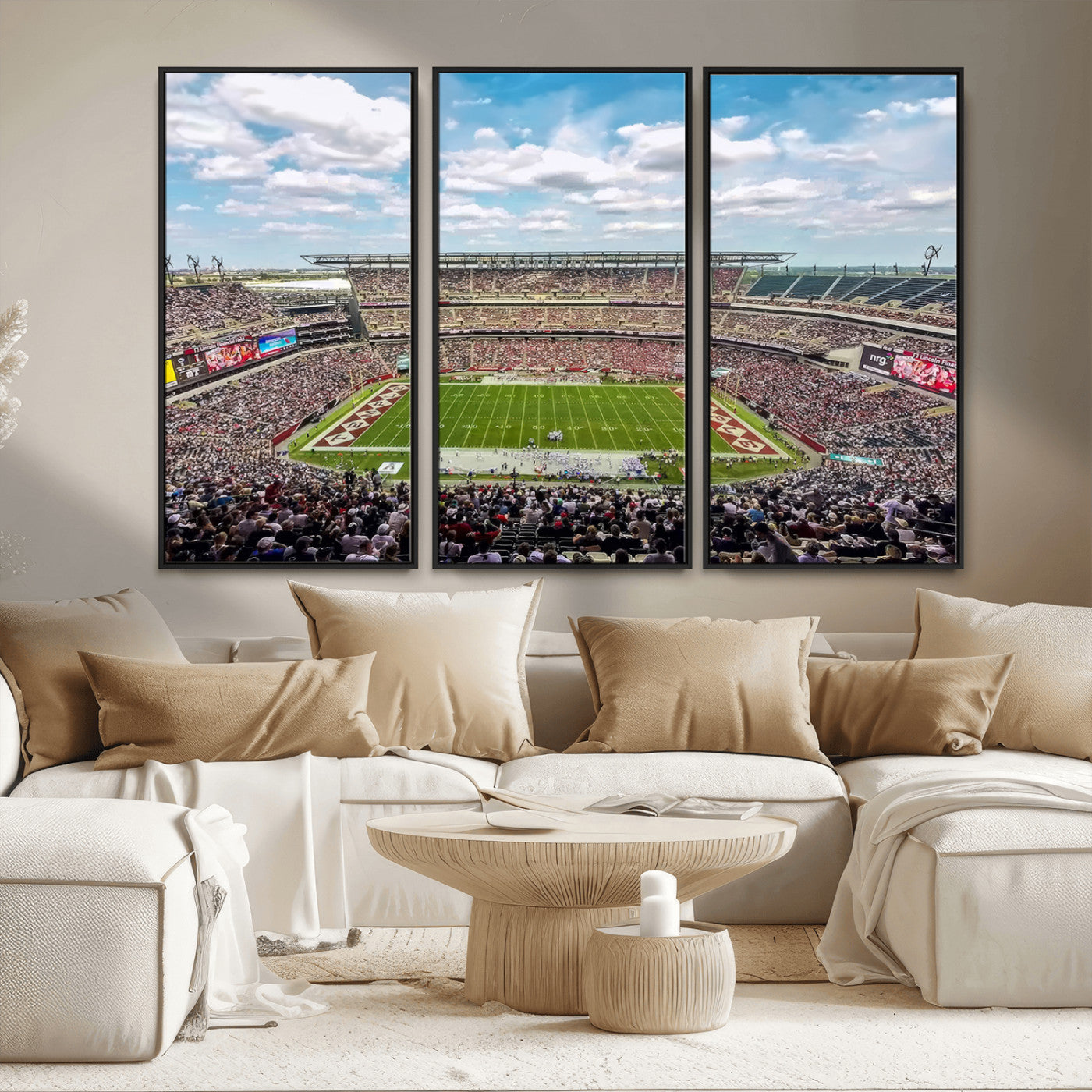MGV-FC-48X32-3P - The Temple University Owls Athletics Team Print - Philadelphia Lincoln Financial Field Stadium Wall