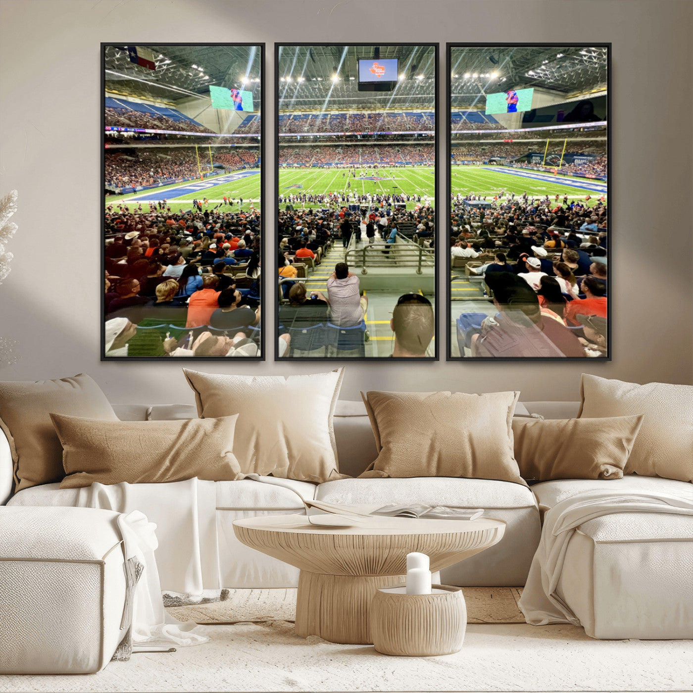 MGV-FC-48X32-3P - The University of Texas at San Antonio Roadrunners Football Team Print - San Antonio Alamodome Wall