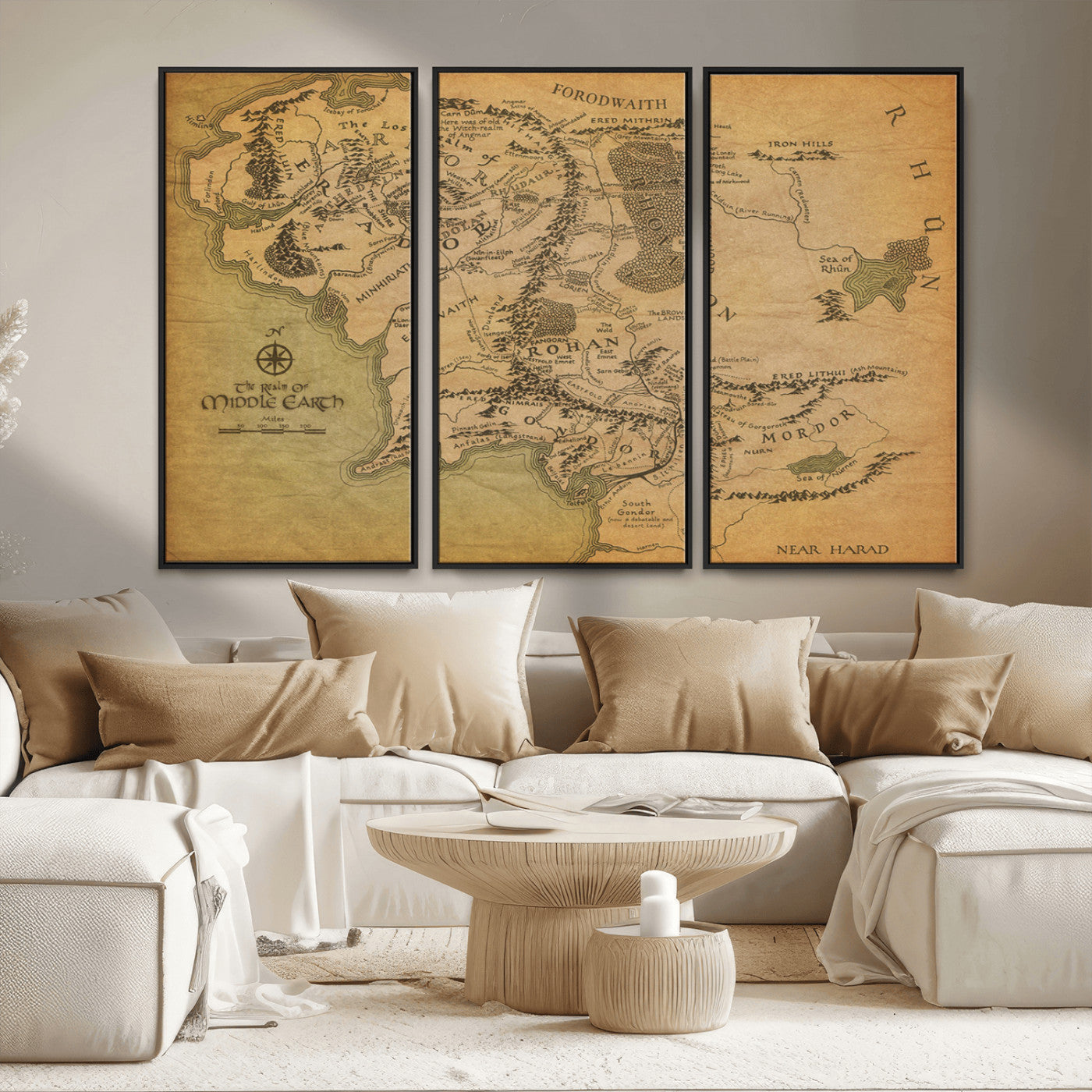 MGV-FC-48X32-3P - Push Pin World Map Canvas Print – Framed Wall Art for Couples to Track Their Travels – Anniversary