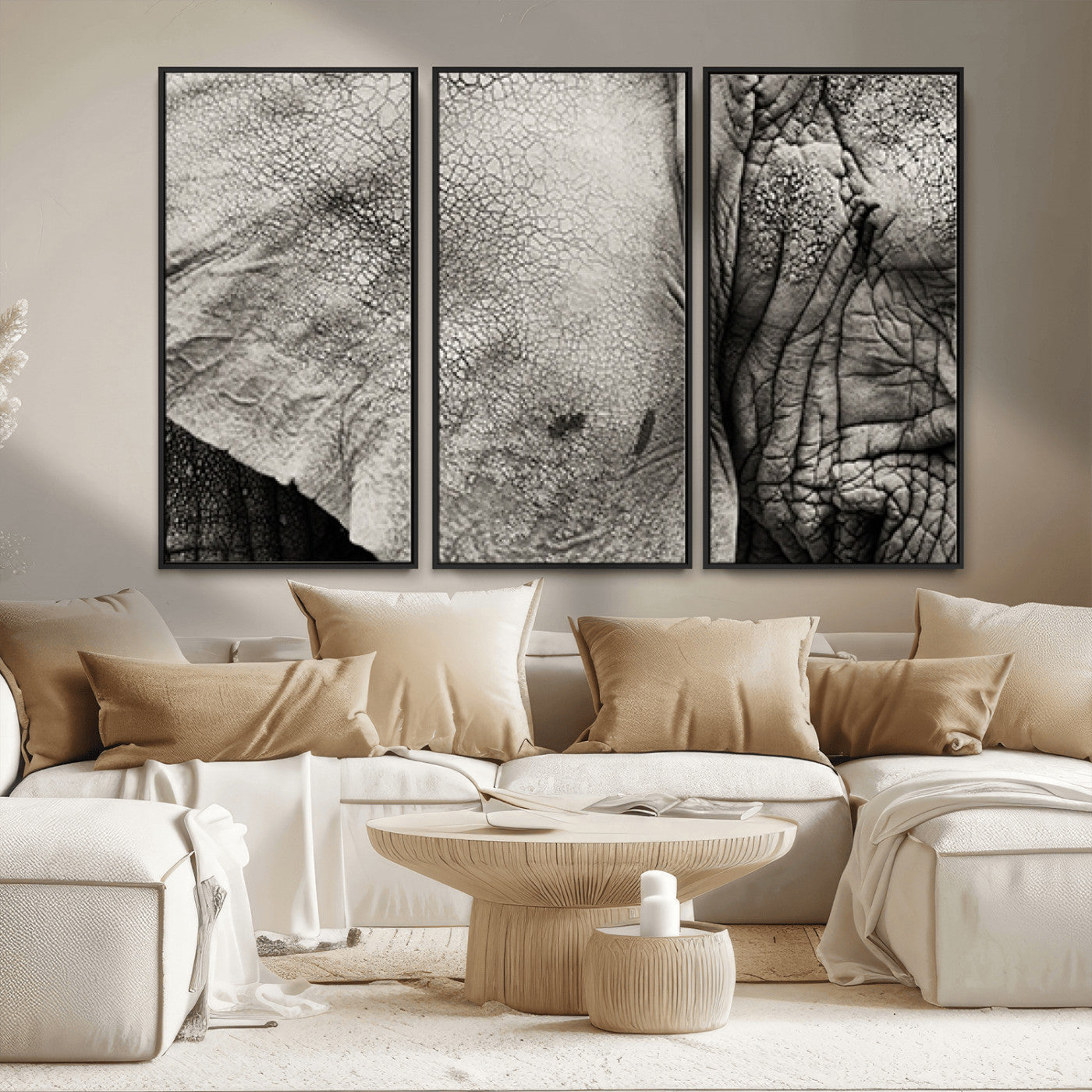 MGV-FC-48X32-3P - Elephant Wall Art Canvas Print