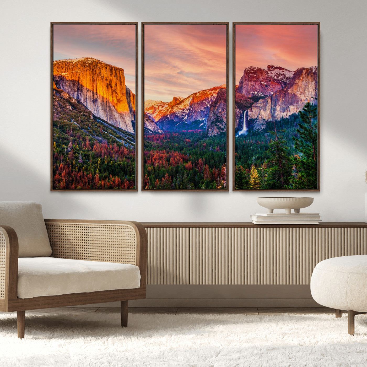 MGV-FC-48X32-3P - Yosemite Nal Park Wall Art Landscape Canvas Print El Capitan