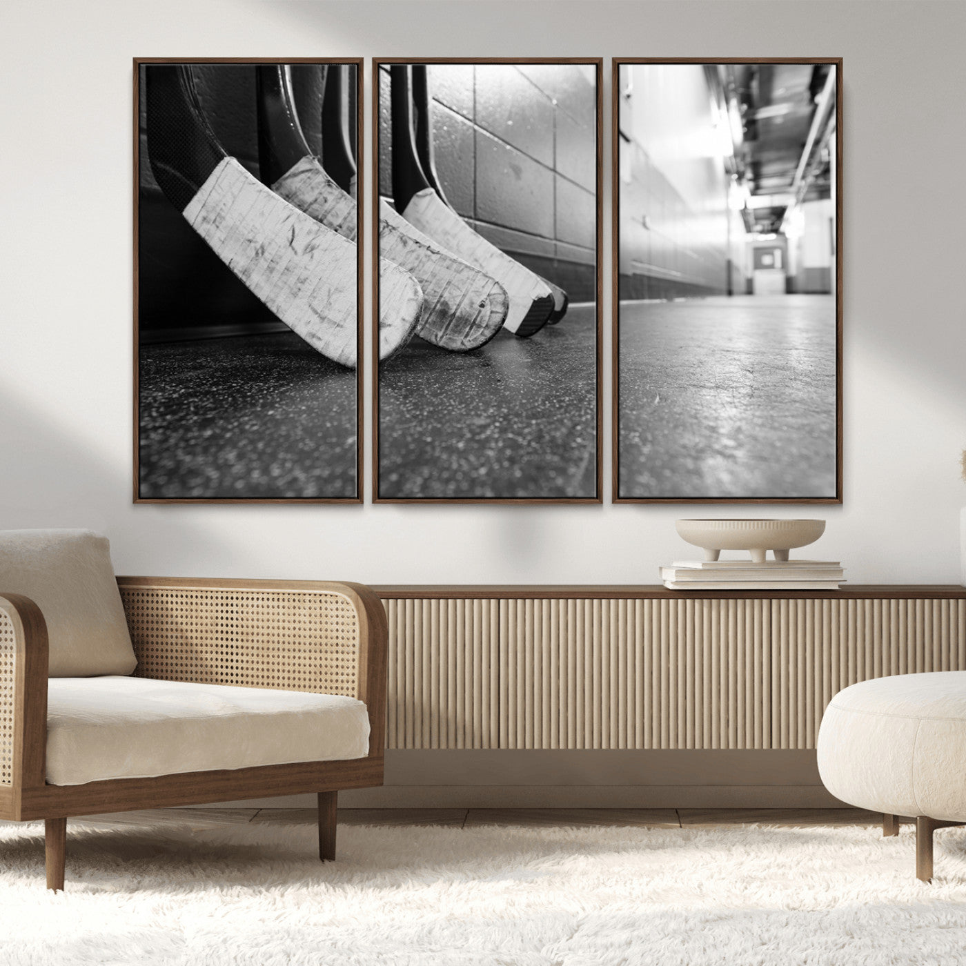 MGV-FC-48X32-3P - Ice Hockey Wall Art Canvas Print