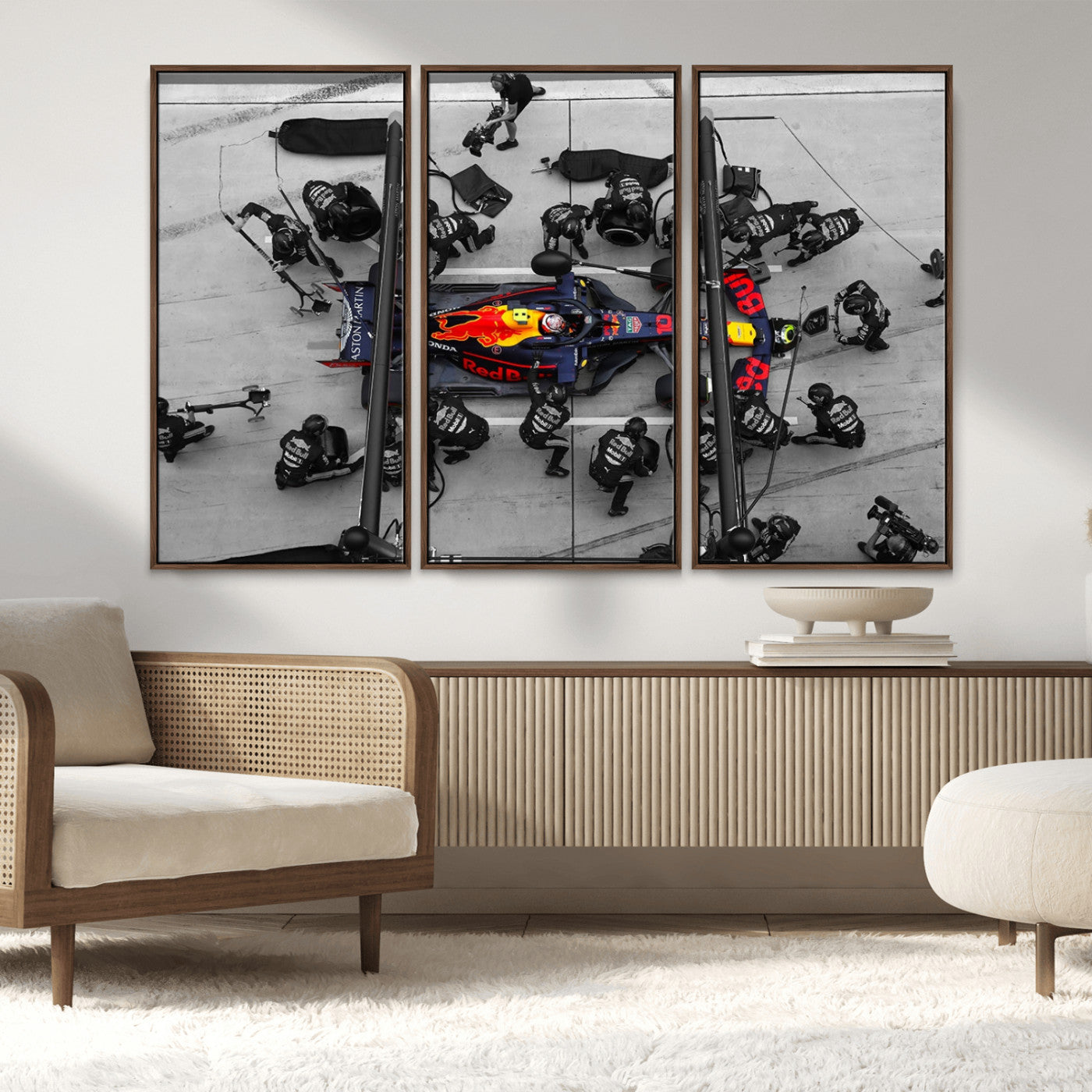 MGV-FC-48X32-3P - RedBull Formula 1 Canvas Wall Art Print