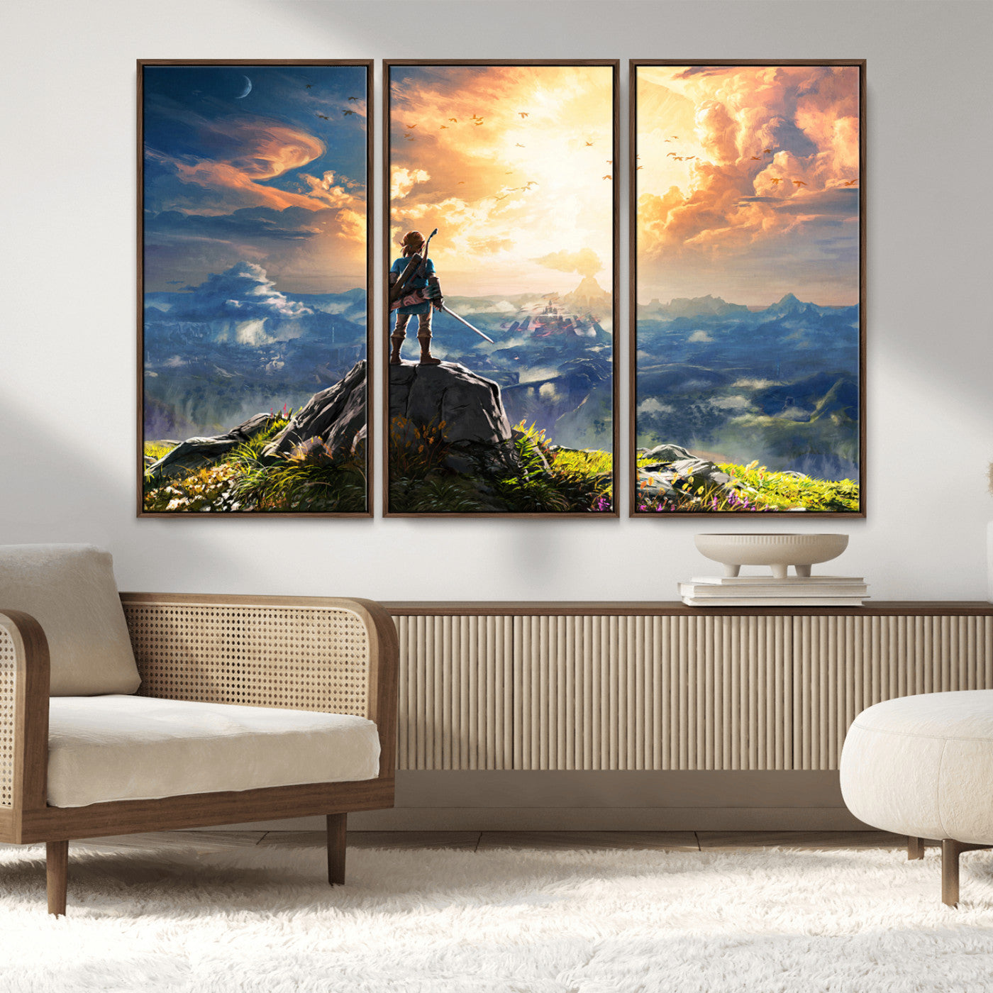 MGV-FC-48X32-3P - Legend of Zelda Breath of the Wild Game Wall Art Canvas, Legend of Zelda Canvas Print